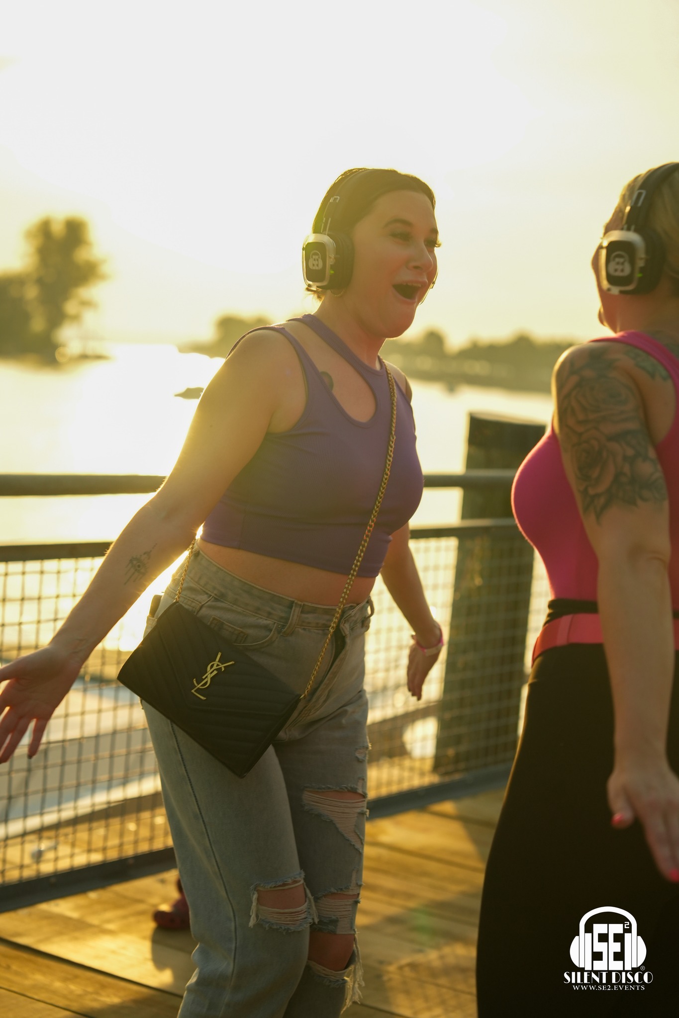 SE2 Silent Disco guests at Canalside in Buffalo.