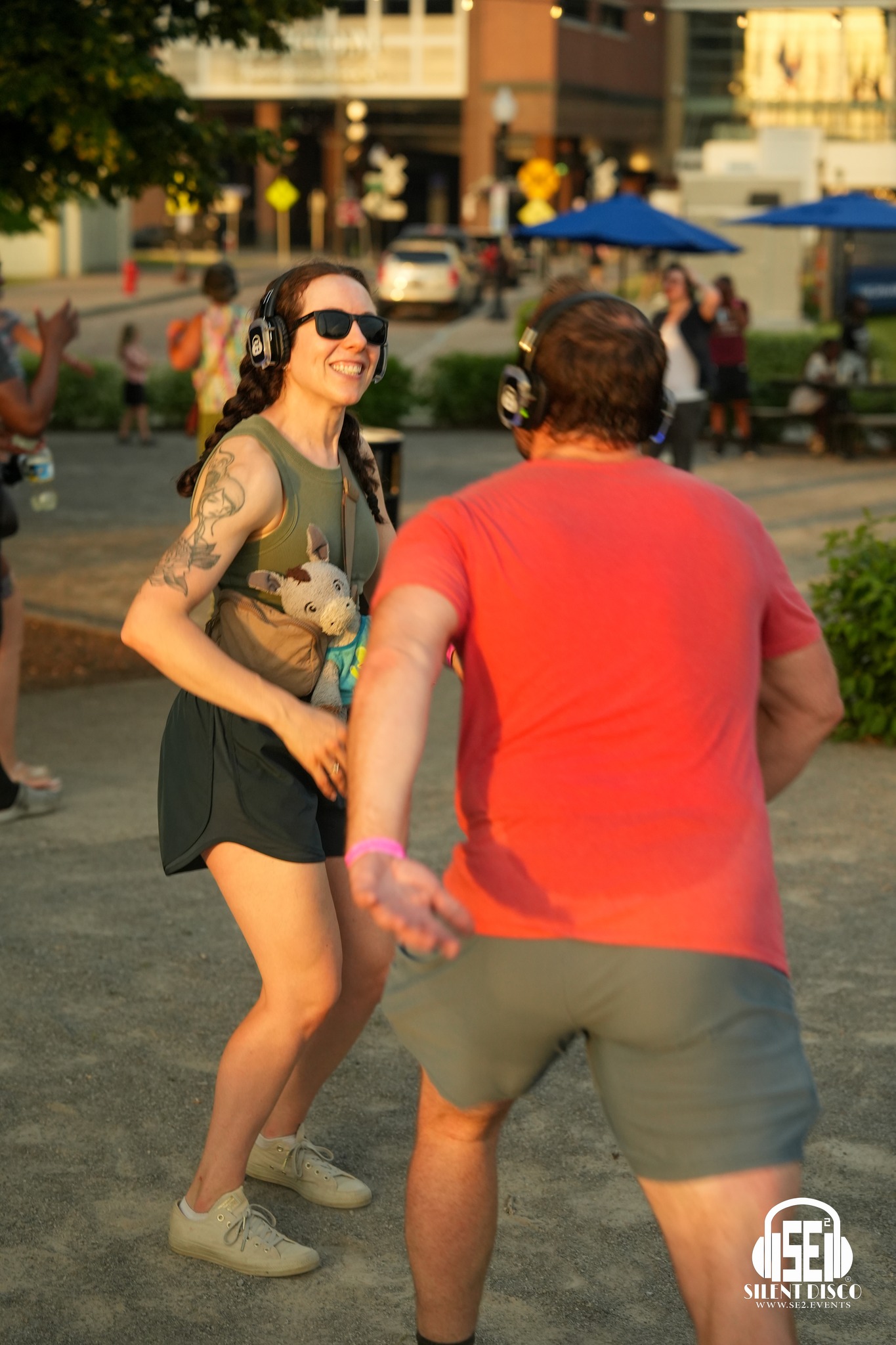 SE2 Silent Disco guests at Canalside in Buffalo.