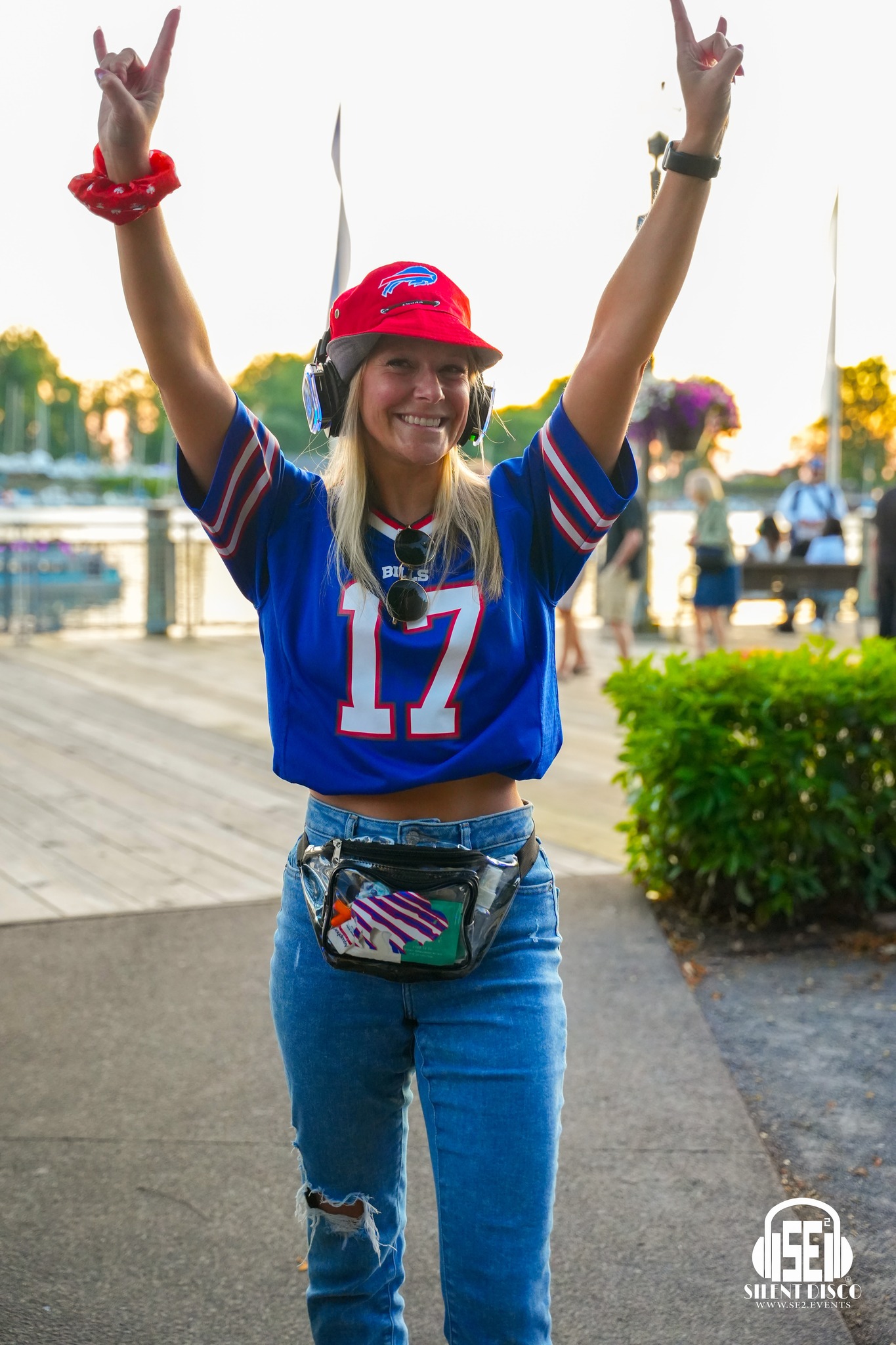 SE2 Silent Disco guests at Canalside in Buffalo.