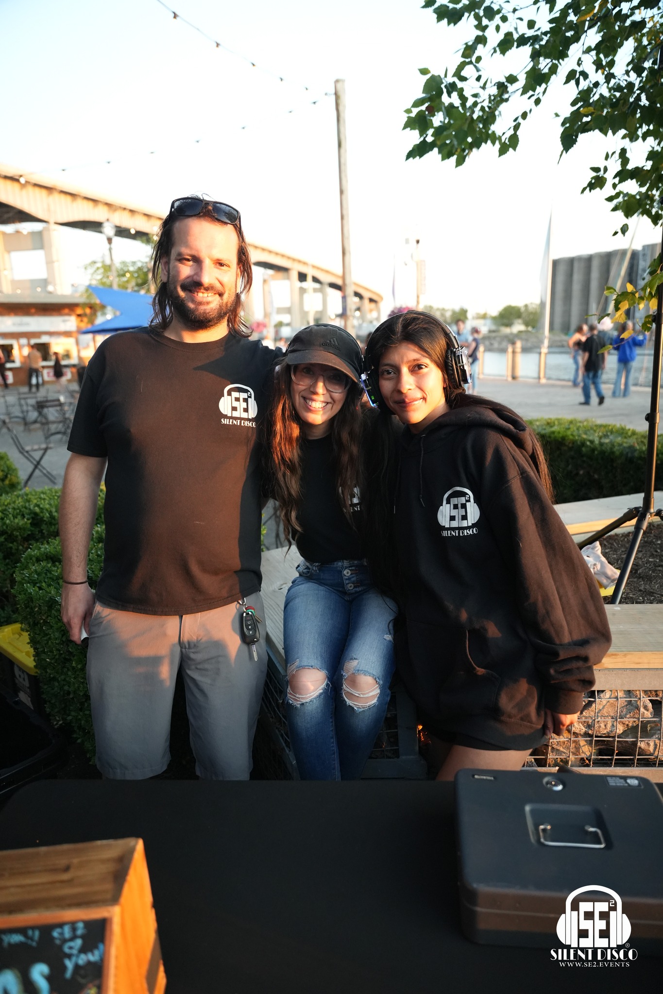 SE2 Silent Disco guests at Canalside in Buffalo.