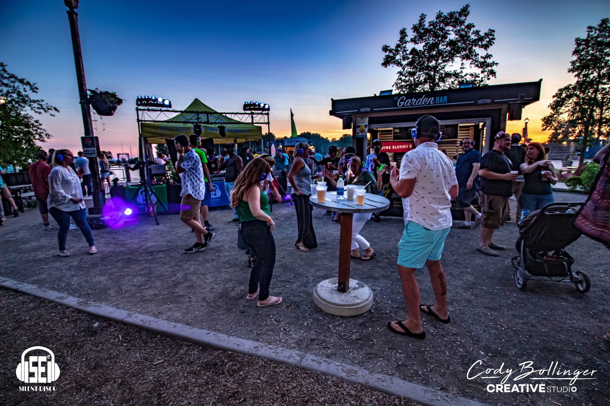 SE2 Silent Disco guests at Canalside in Buffalo.