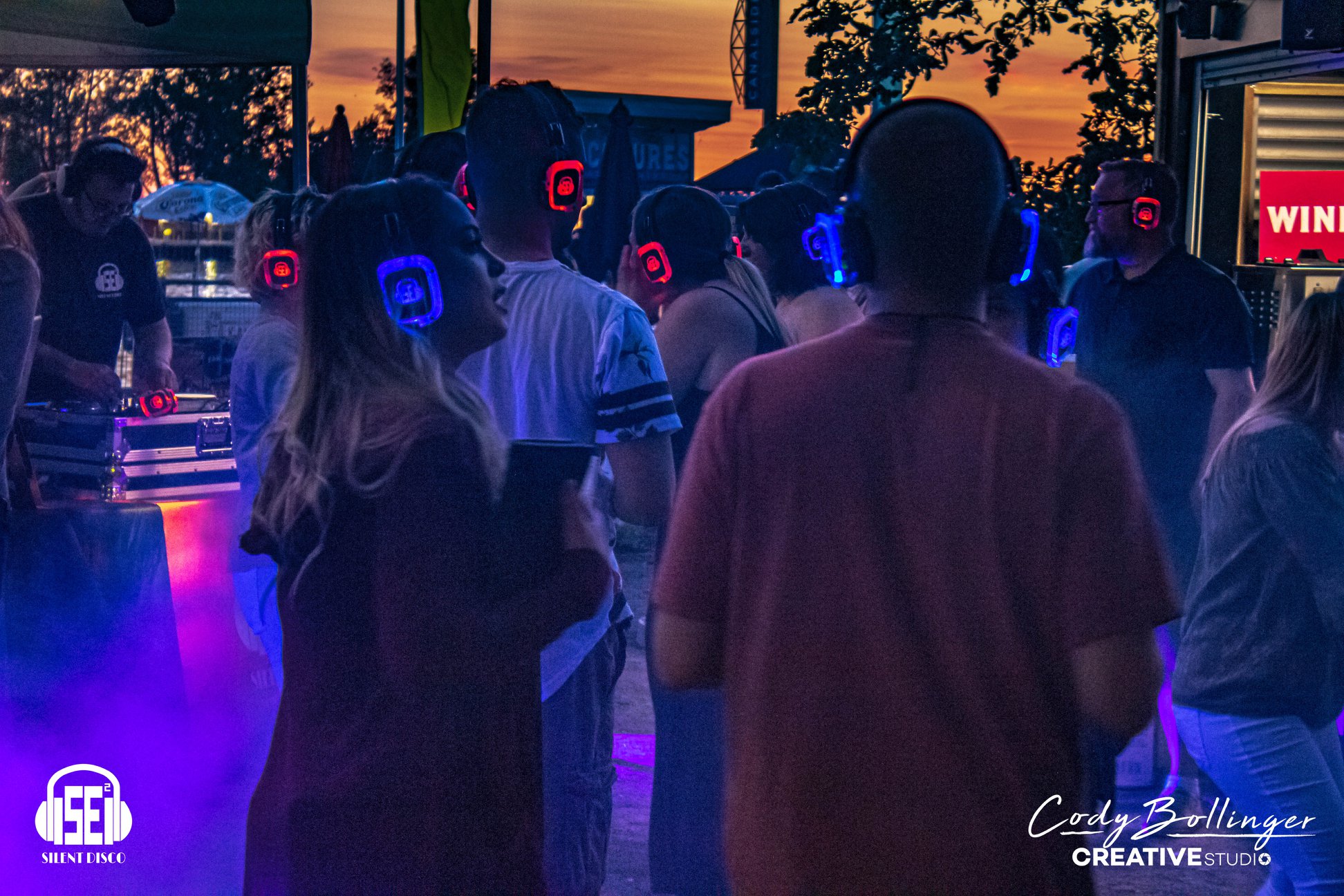 SE2 Silent Disco guests at Canalside in Buffalo.