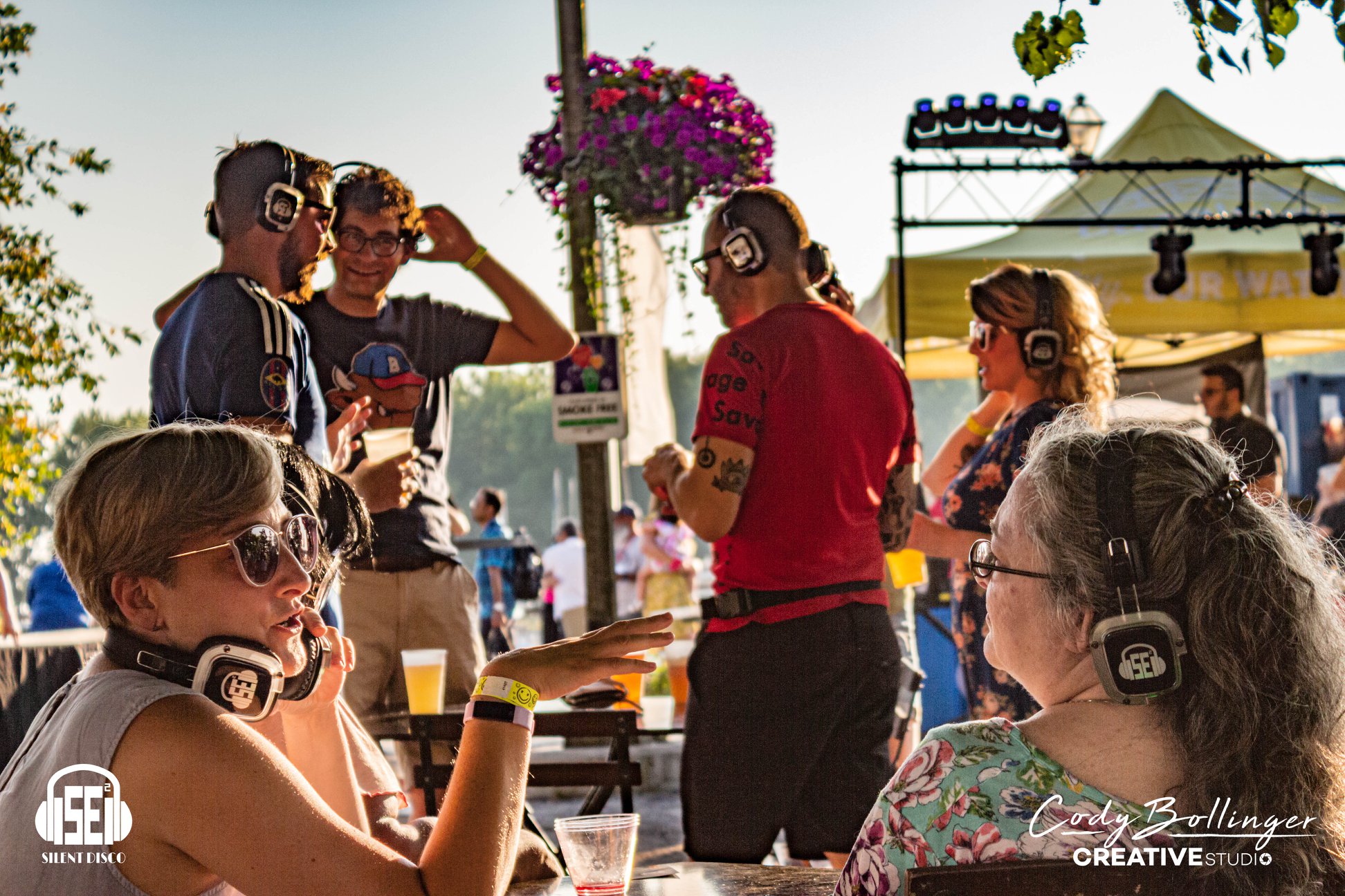 SE2 Silent Disco guests at Canalside in Buffalo.