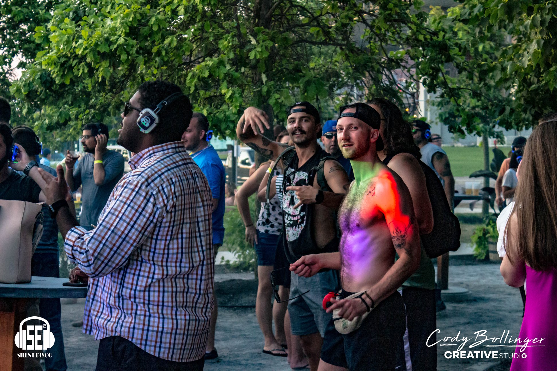 SE2 Silent Disco guests at Canalside in Buffalo.