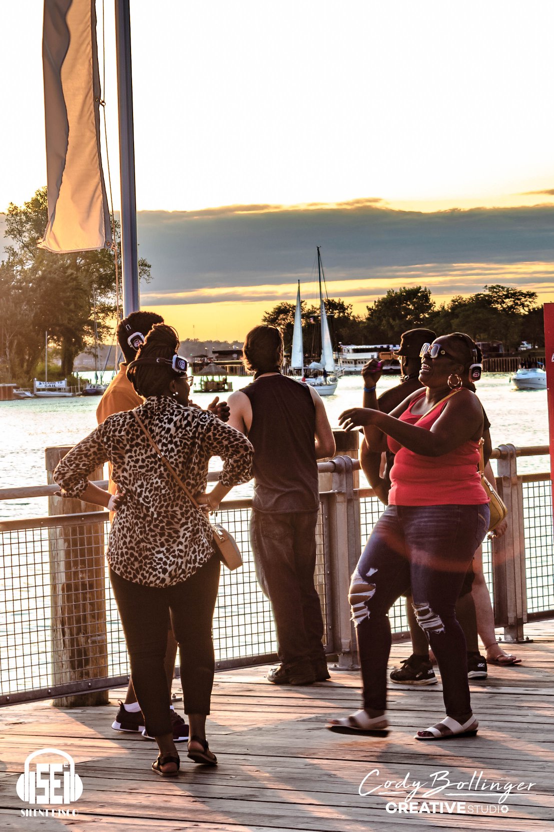 SE2 Silent Disco guests at Canalside in Buffalo.