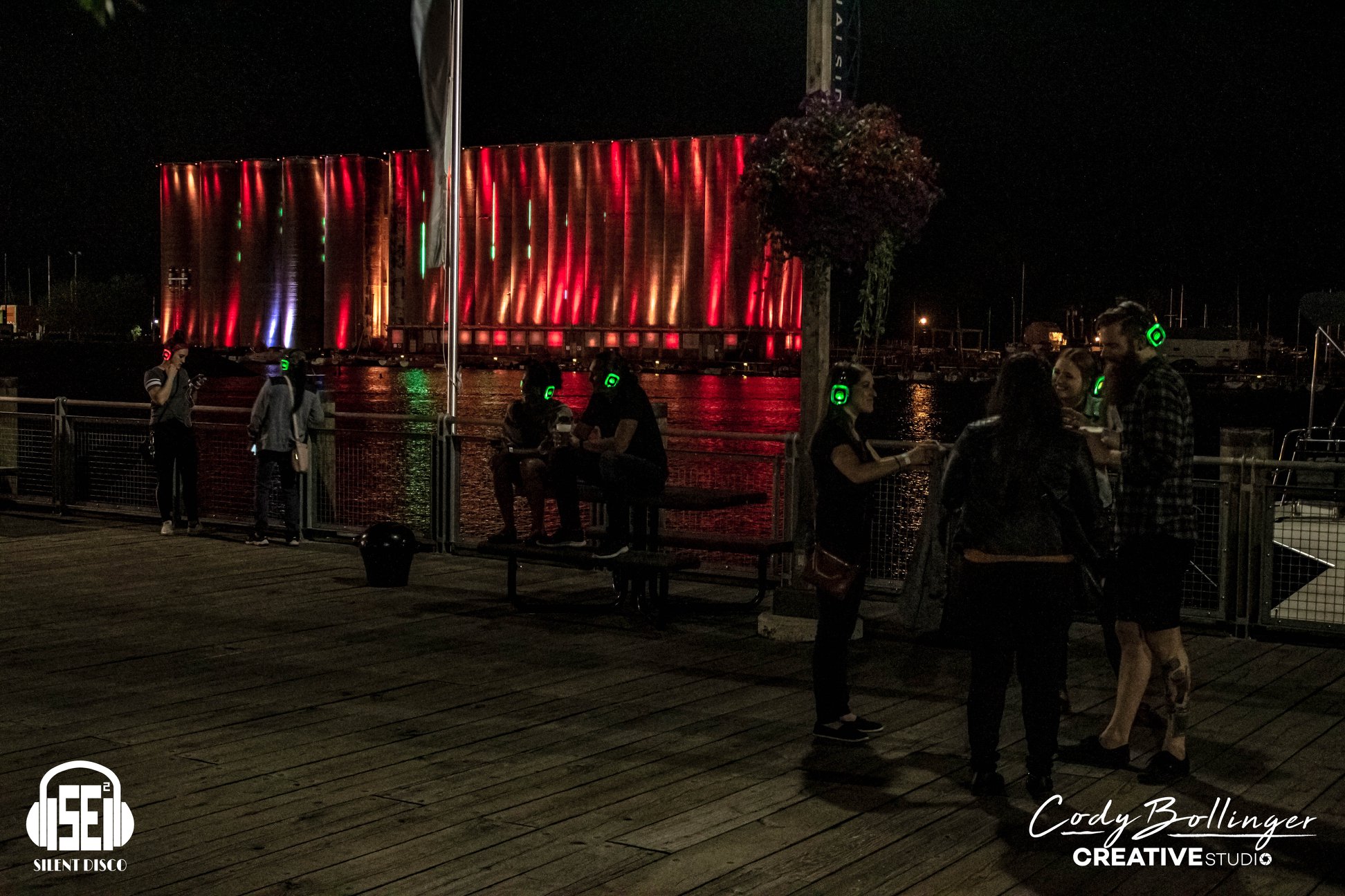SE2 Silent Disco guests at Canalside in Buffalo.
