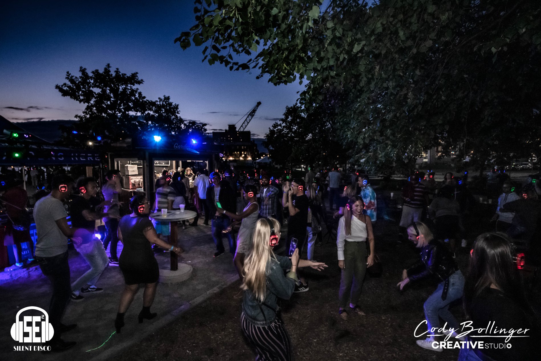 SE2 Silent Disco guests at Canalside in Buffalo.