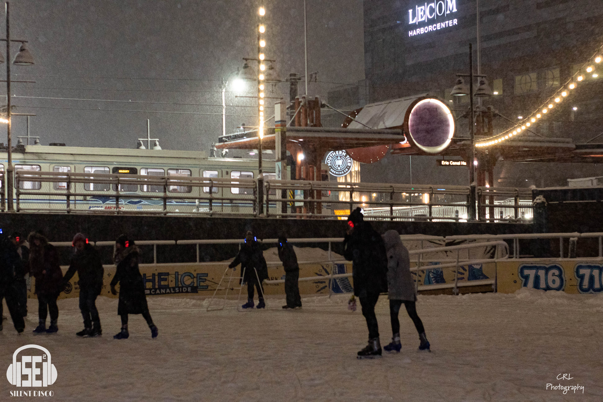 SE2 Silent Disco guests at Canalside in Buffalo.