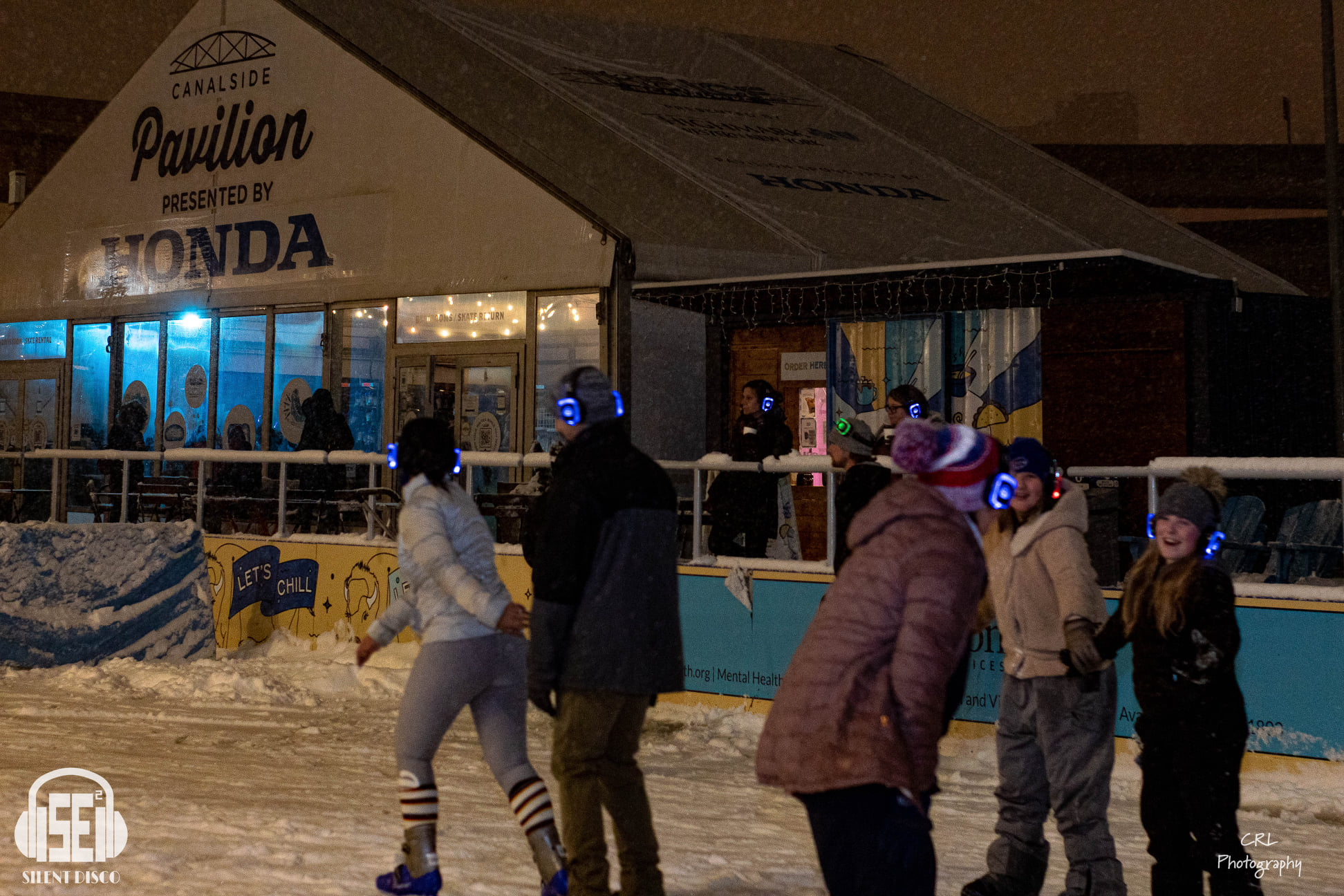 SE2 Silent Disco guests at Canalside in Buffalo.