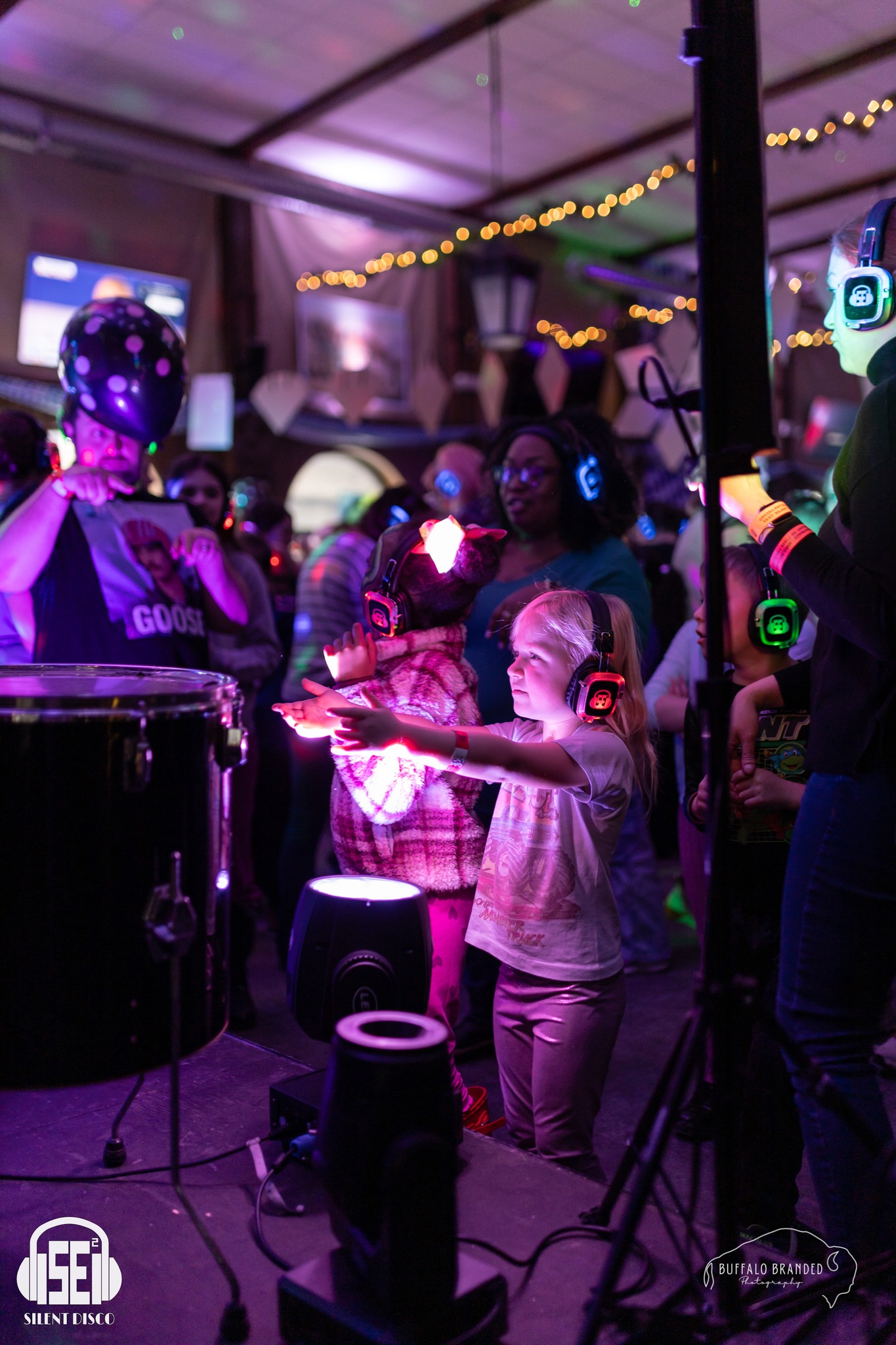 SE2 Silent Disco guests at Hofbräuhaus Buffalo in Buffalo.