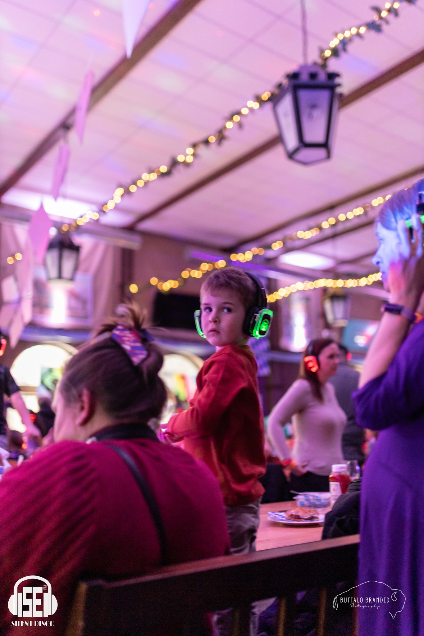 SE2 Silent Disco guests at Hofbräuhaus Buffalo in Buffalo.