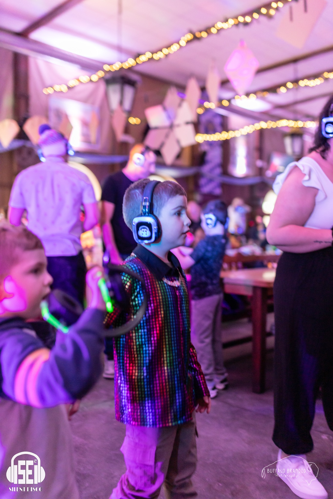 SE2 Silent Disco guests at Hofbräuhaus Buffalo in Buffalo.
