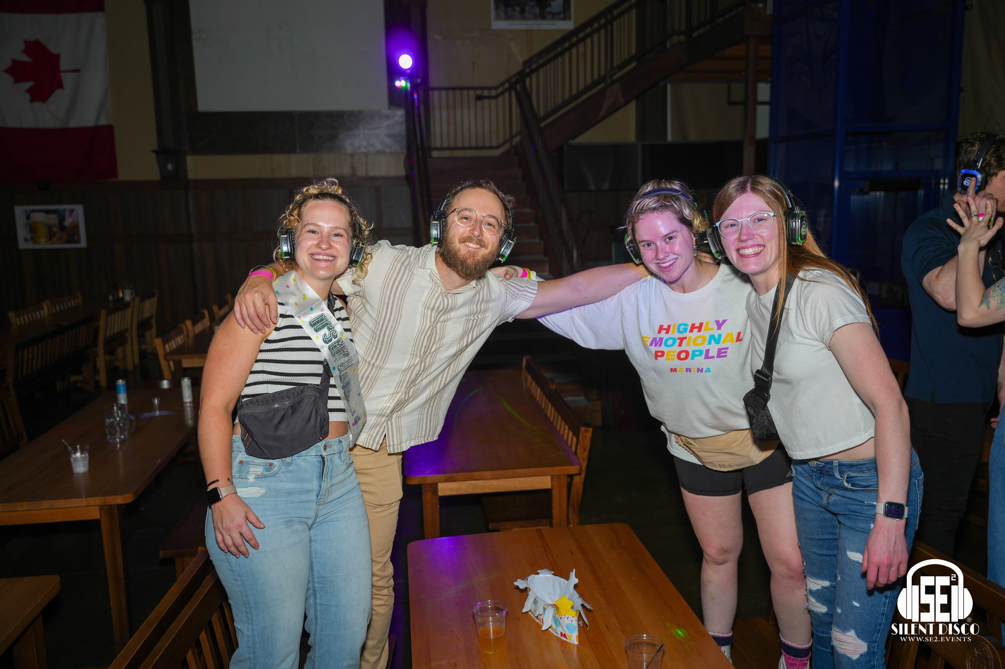 SE2 Silent Disco guests at Hofbräuhaus Buffalo in Buffalo.