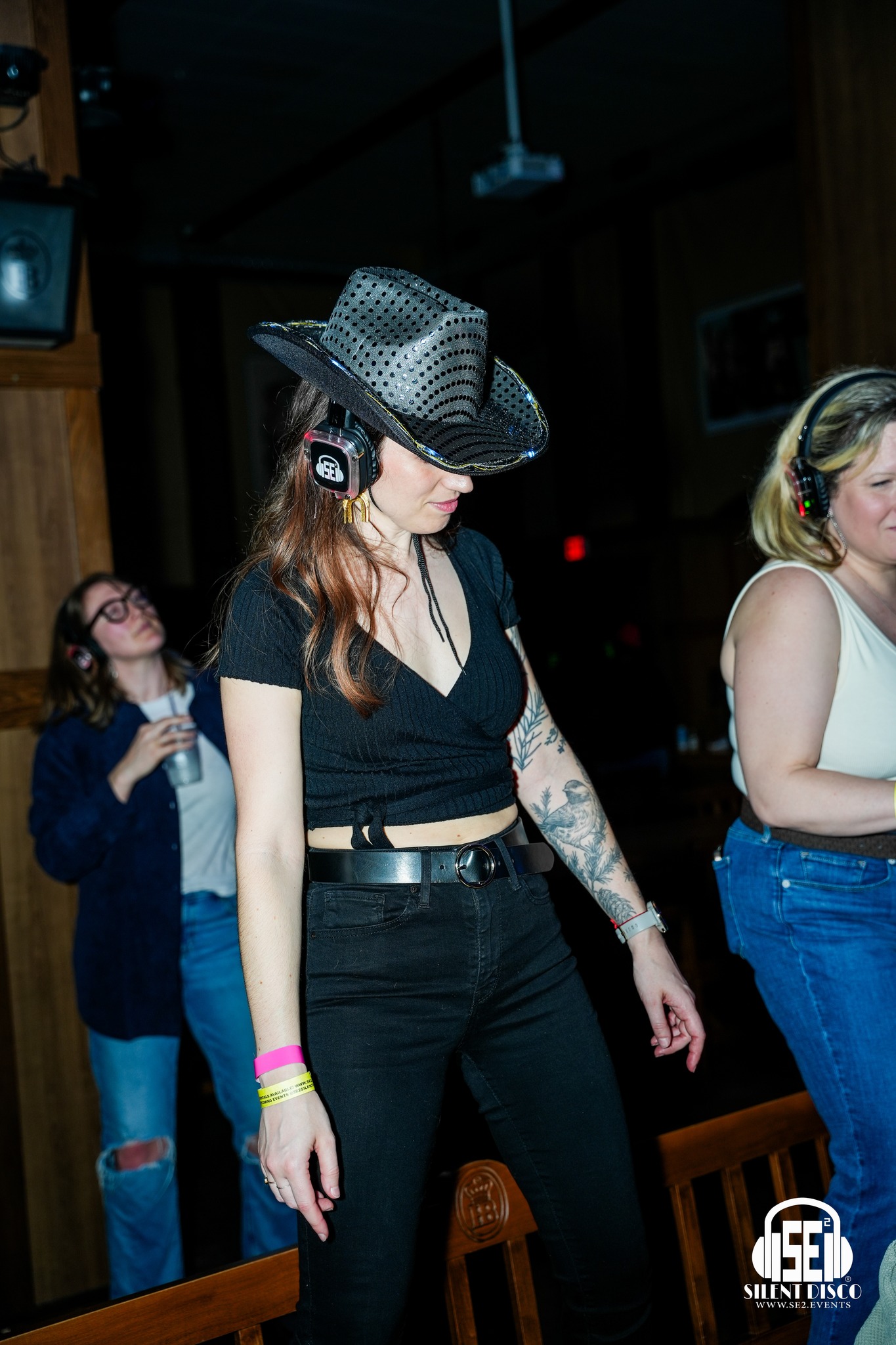 SE2 Silent Disco guests at Hofbräuhaus Buffalo in Buffalo.