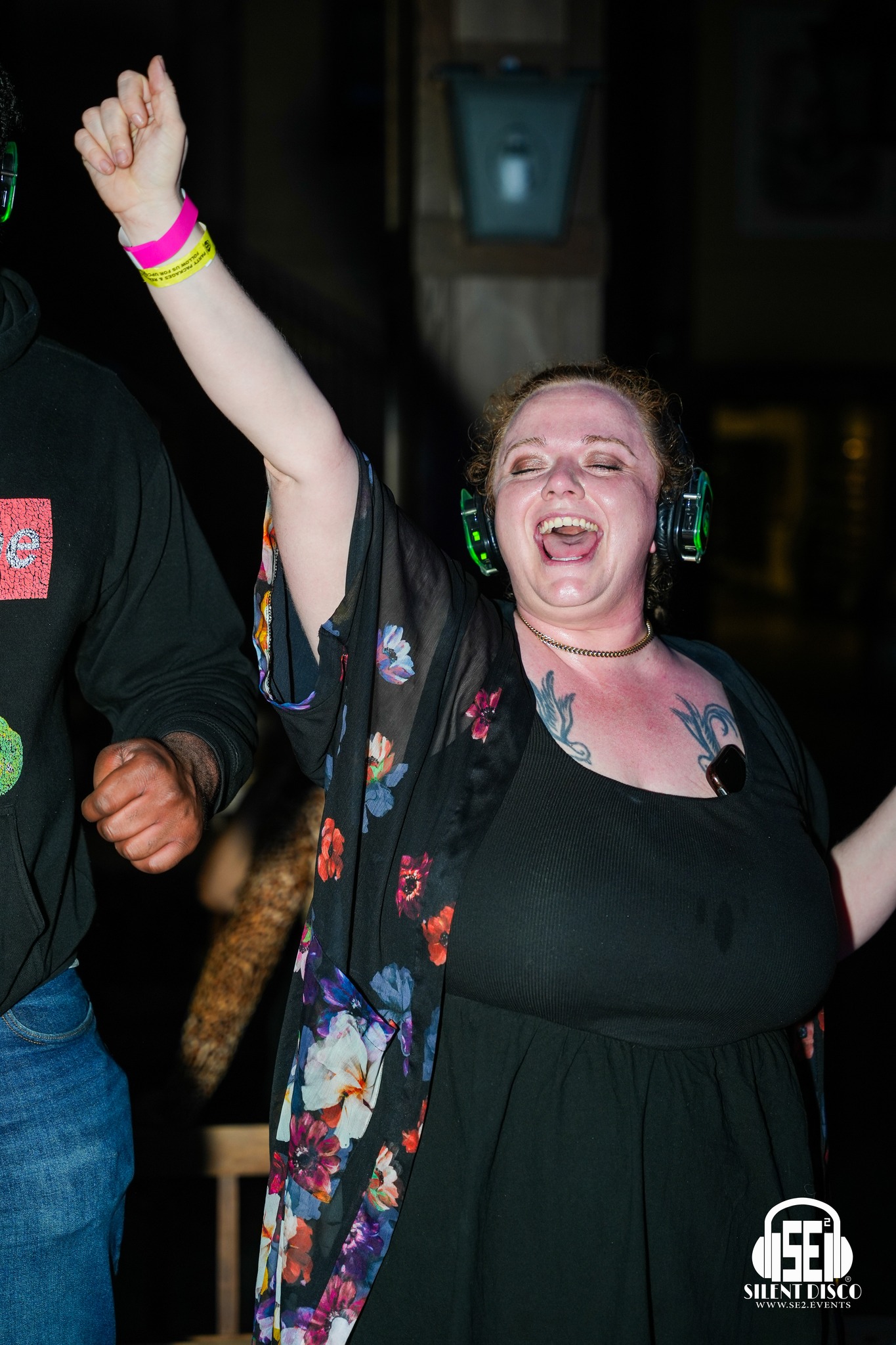SE2 Silent Disco guests at Hofbräuhaus Buffalo in Buffalo.