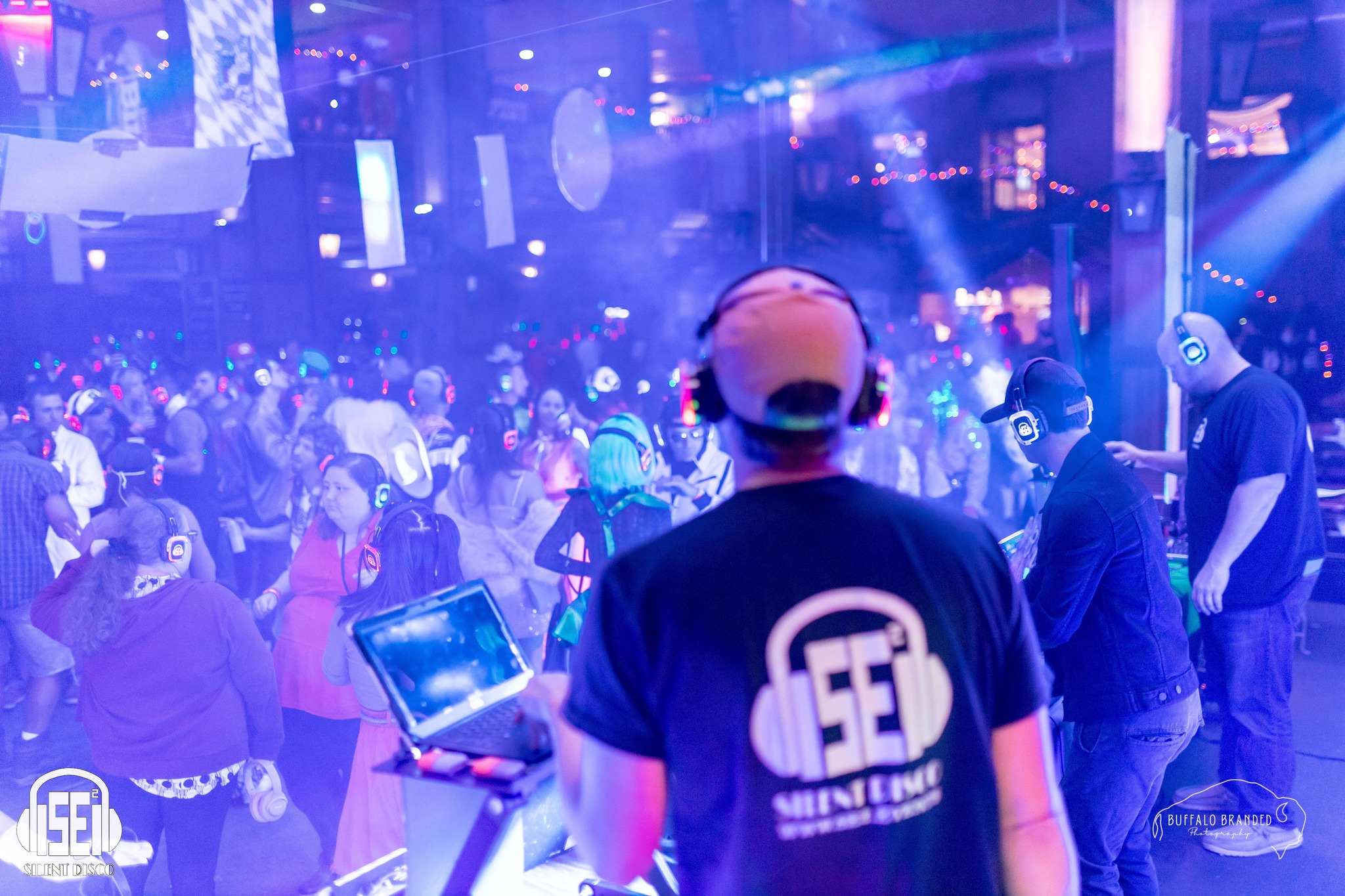 SE2 Silent Disco guests at Hofbräuhaus Buffalo in Buffalo.