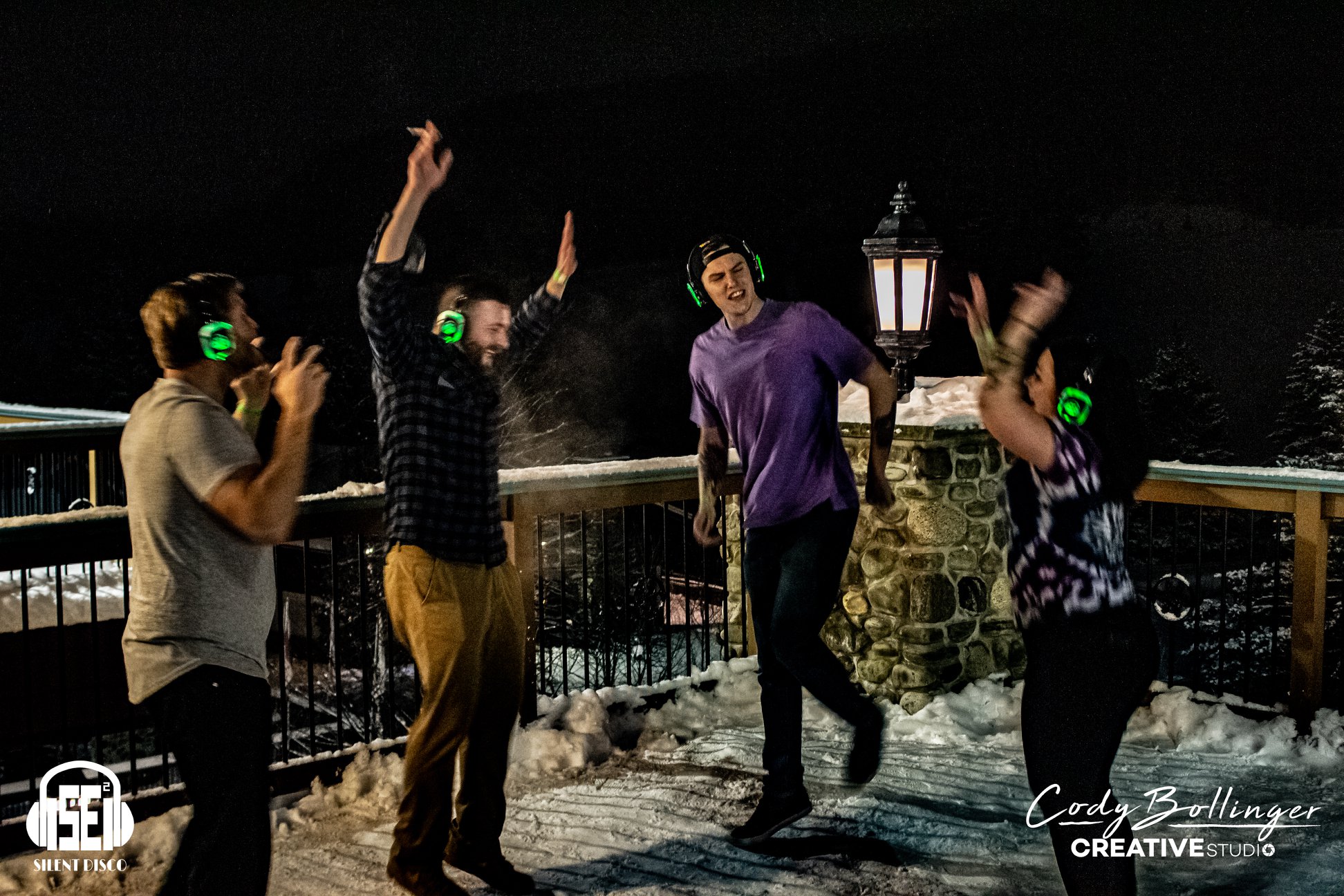 SE2 Silent Disco guests at Holiday Valley in Ellicottville.