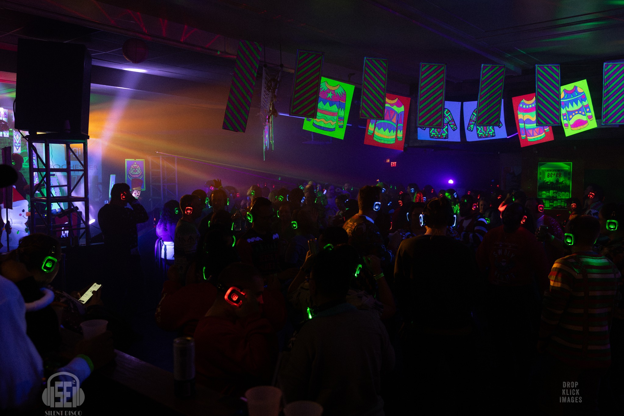 SE2 Silent Disco guests at Montage Music Hall in Rochester.