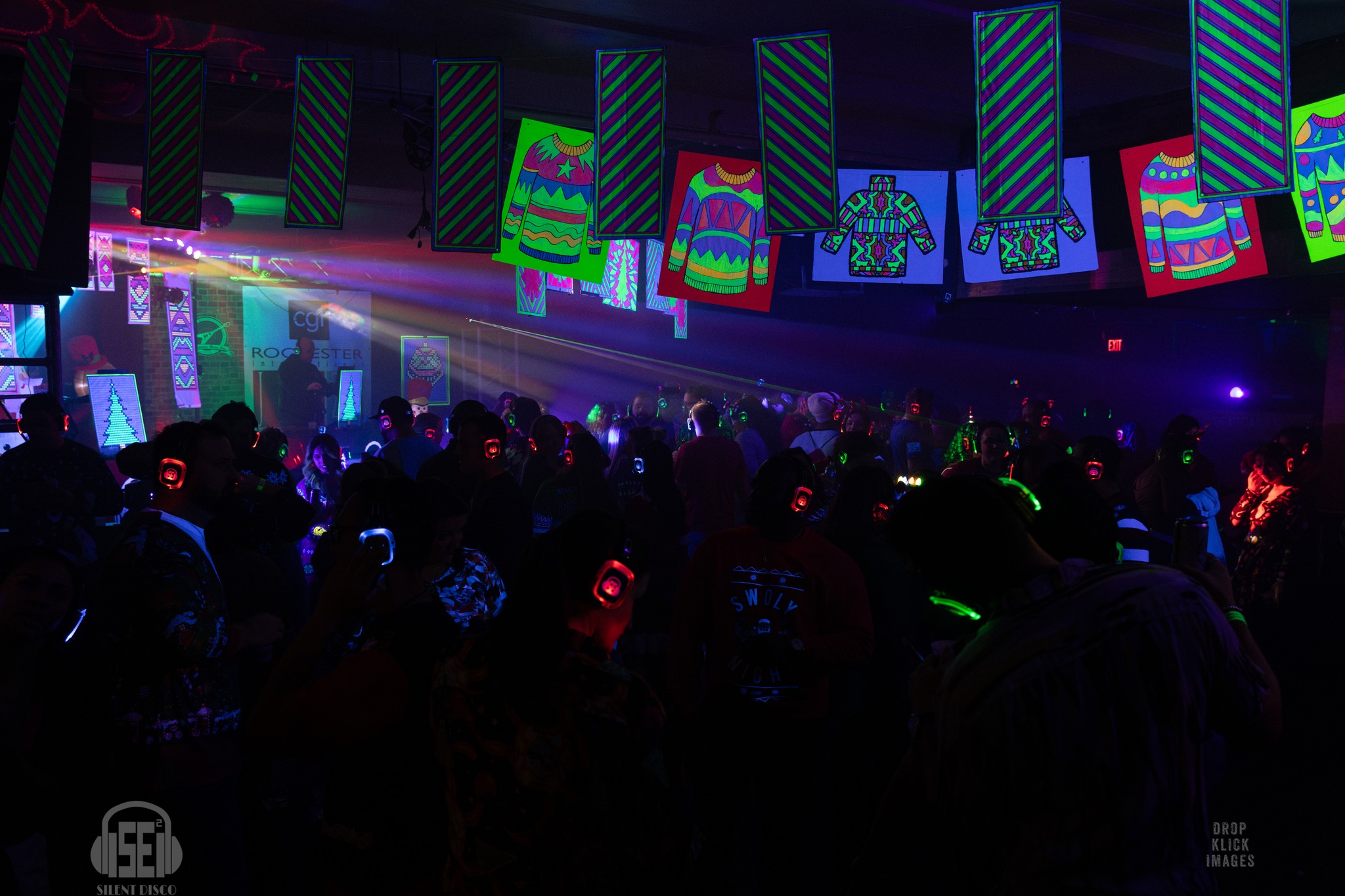 SE2 Silent Disco guests at Montage Music Hall in Rochester.