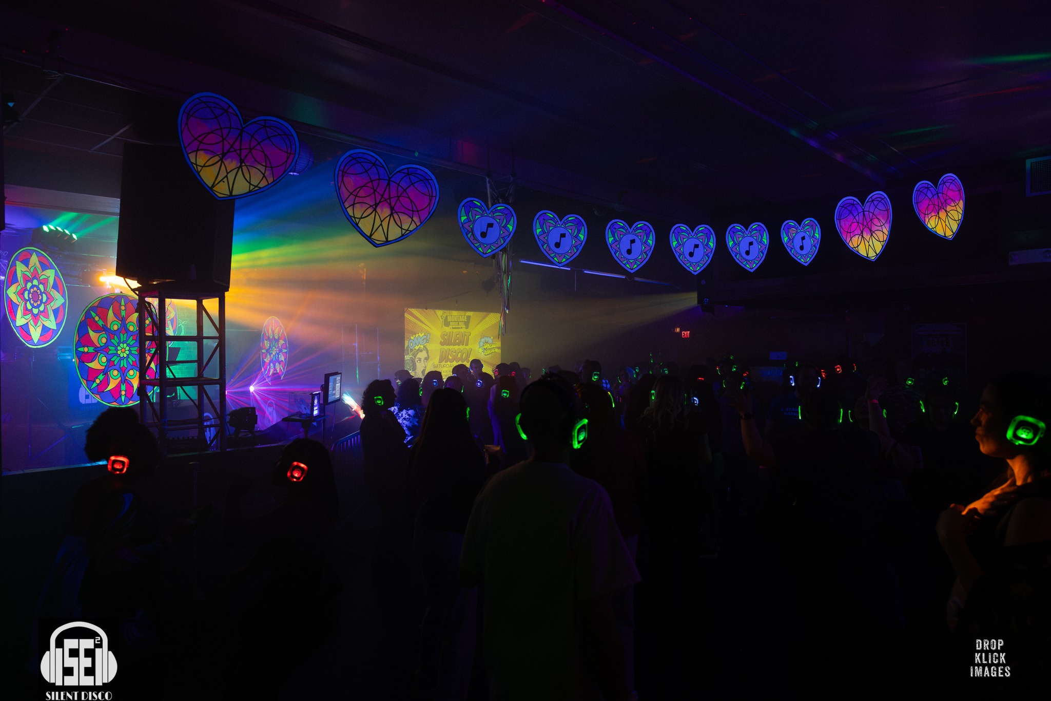SE2 Silent Disco guests at Montage Music Hall in Rochester.