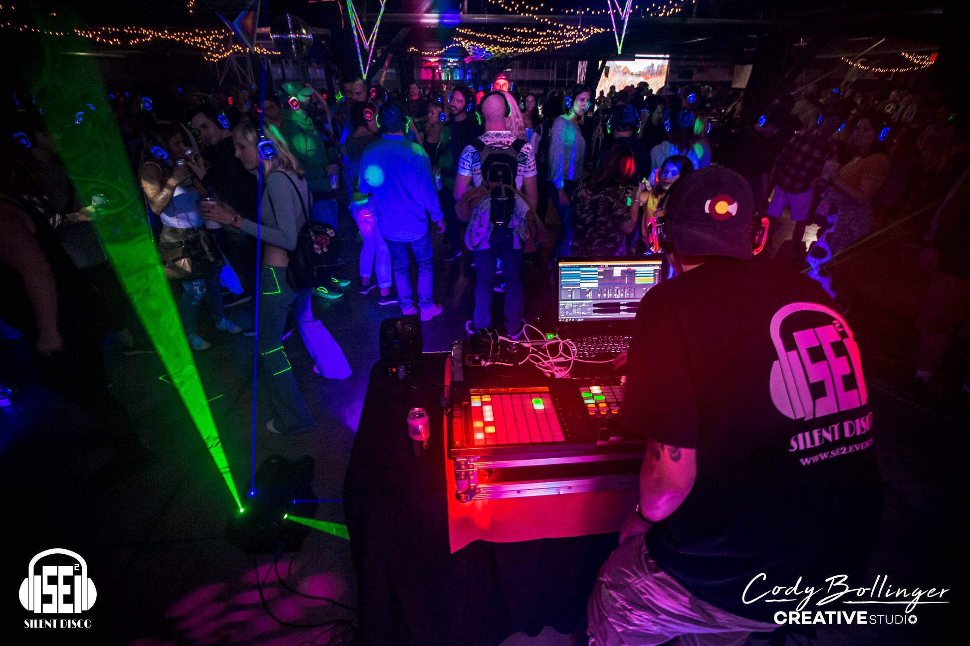 SE2 Silent Disco festival event photo from Music is Art 2019 Silent Disco - Buffalo NY - 9/7/19.
