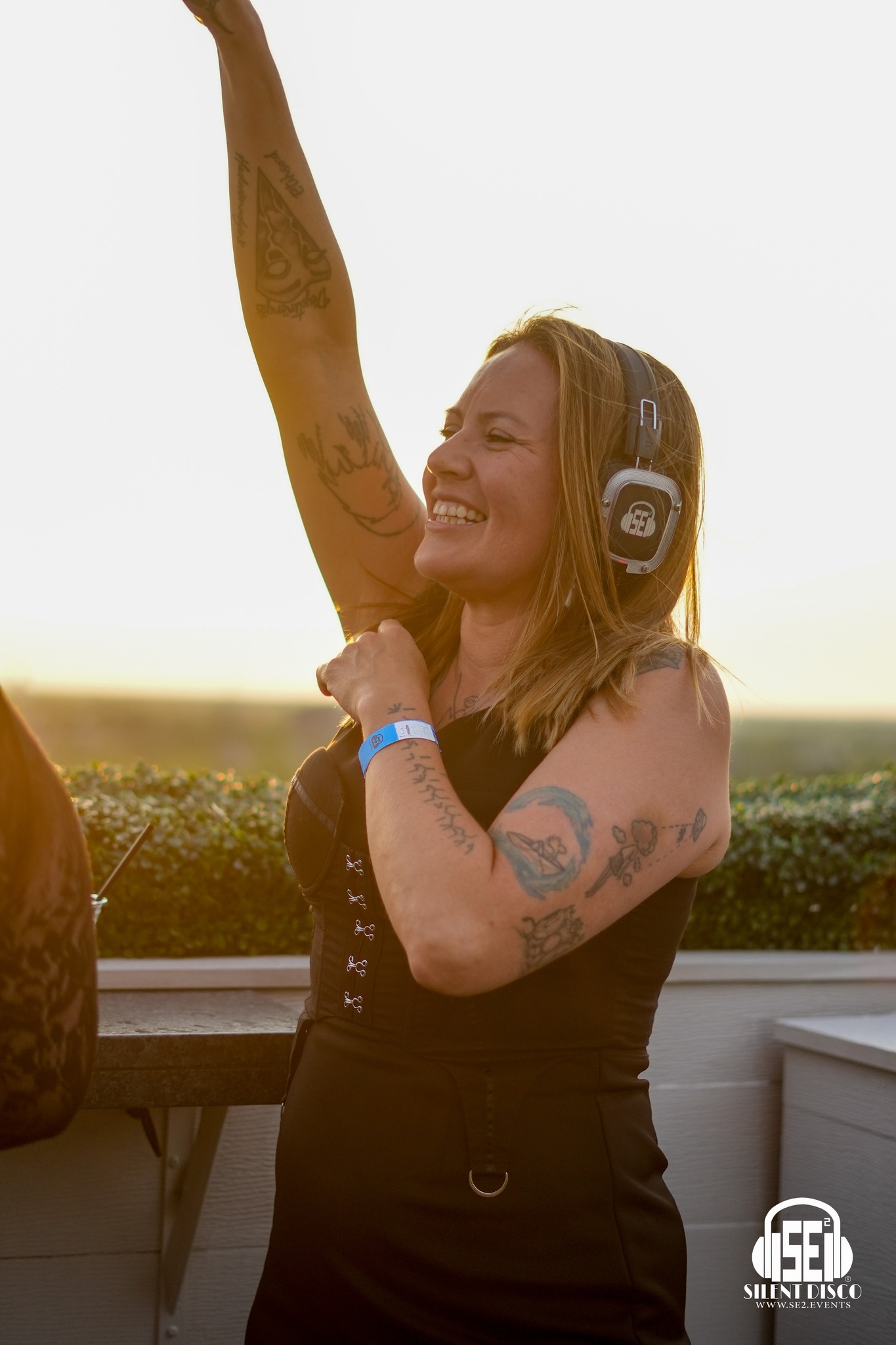 SE2 Silent Disco guests at Patrick's Rooftop in Buffalo.