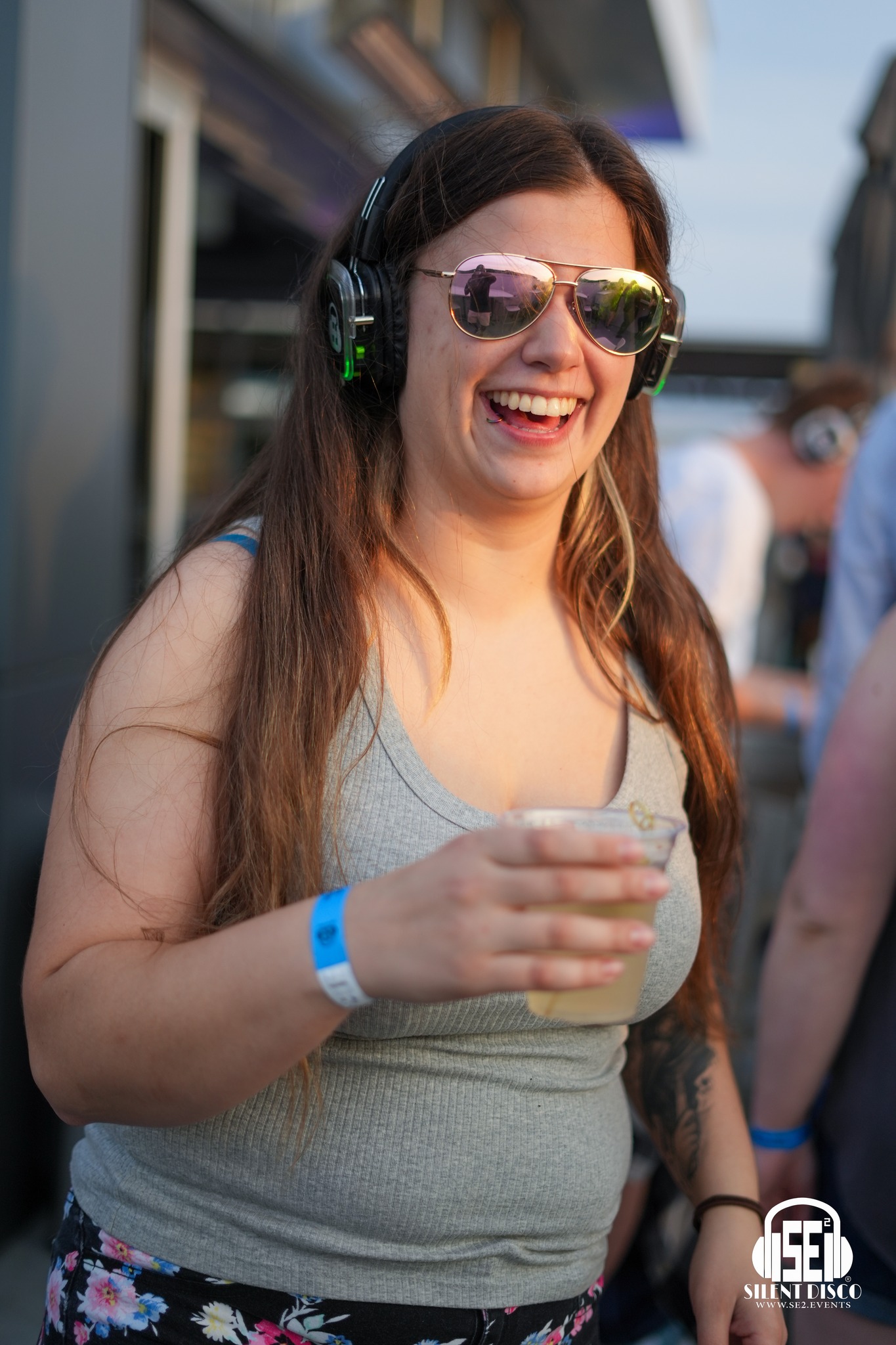 SE2 Silent Disco guests at Patrick's Rooftop in Buffalo.