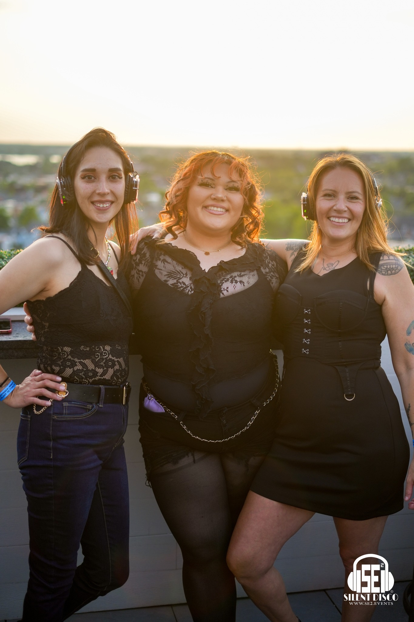 SE2 Silent Disco guests at Patrick's Rooftop in Buffalo.