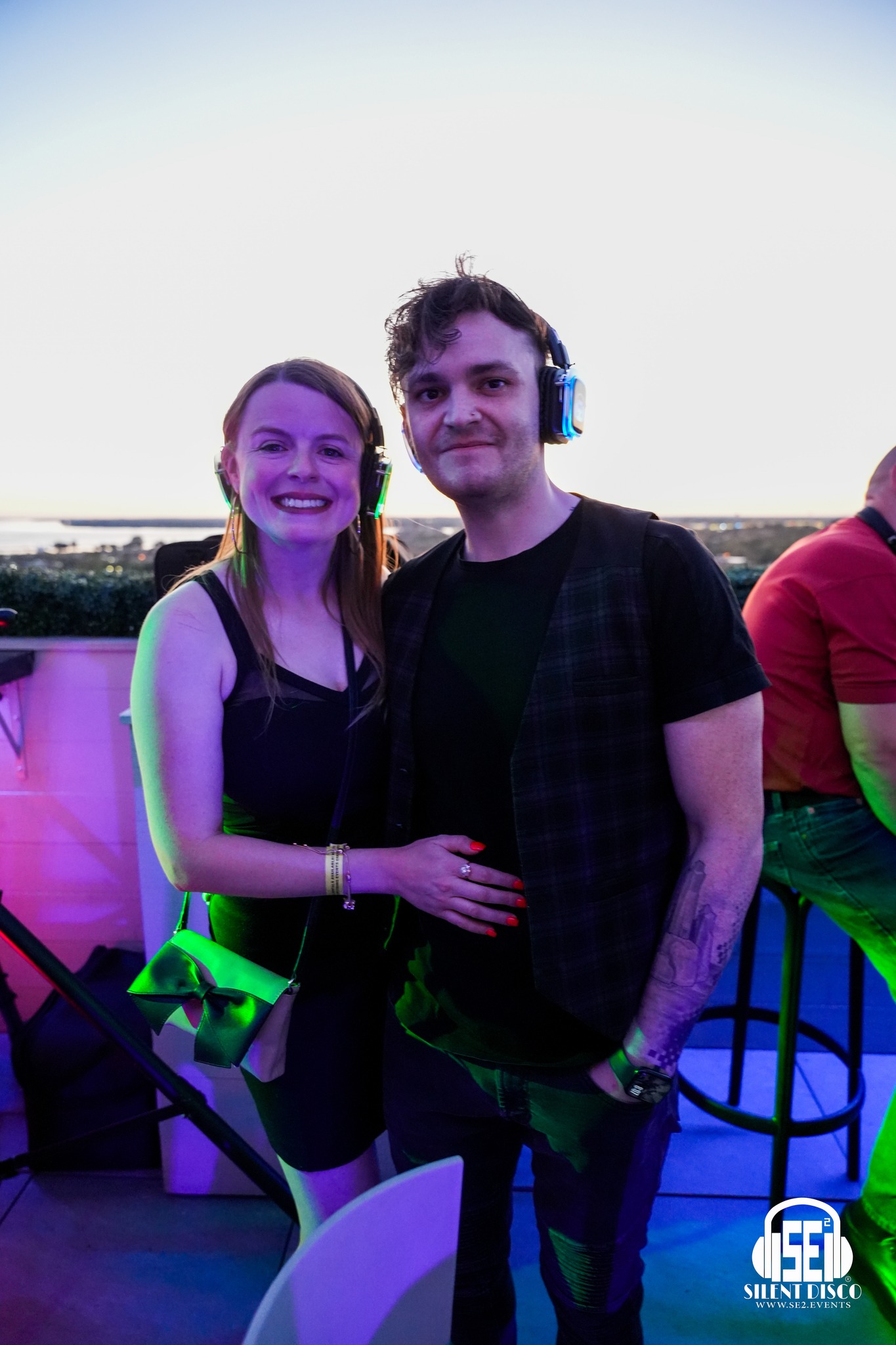 SE2 Silent Disco guests at Patrick's Rooftop in Buffalo.