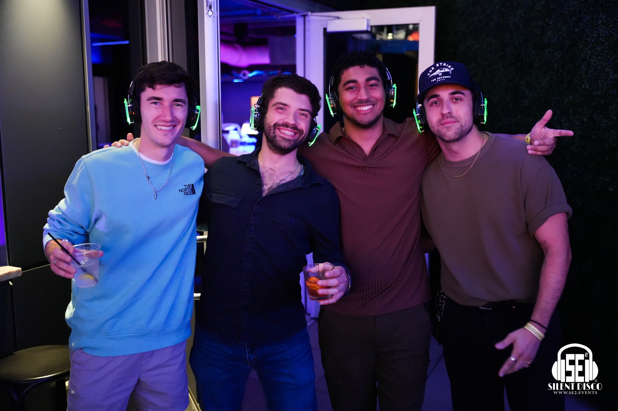SE2 Silent Disco guests at Patrick's Rooftop in Buffalo.