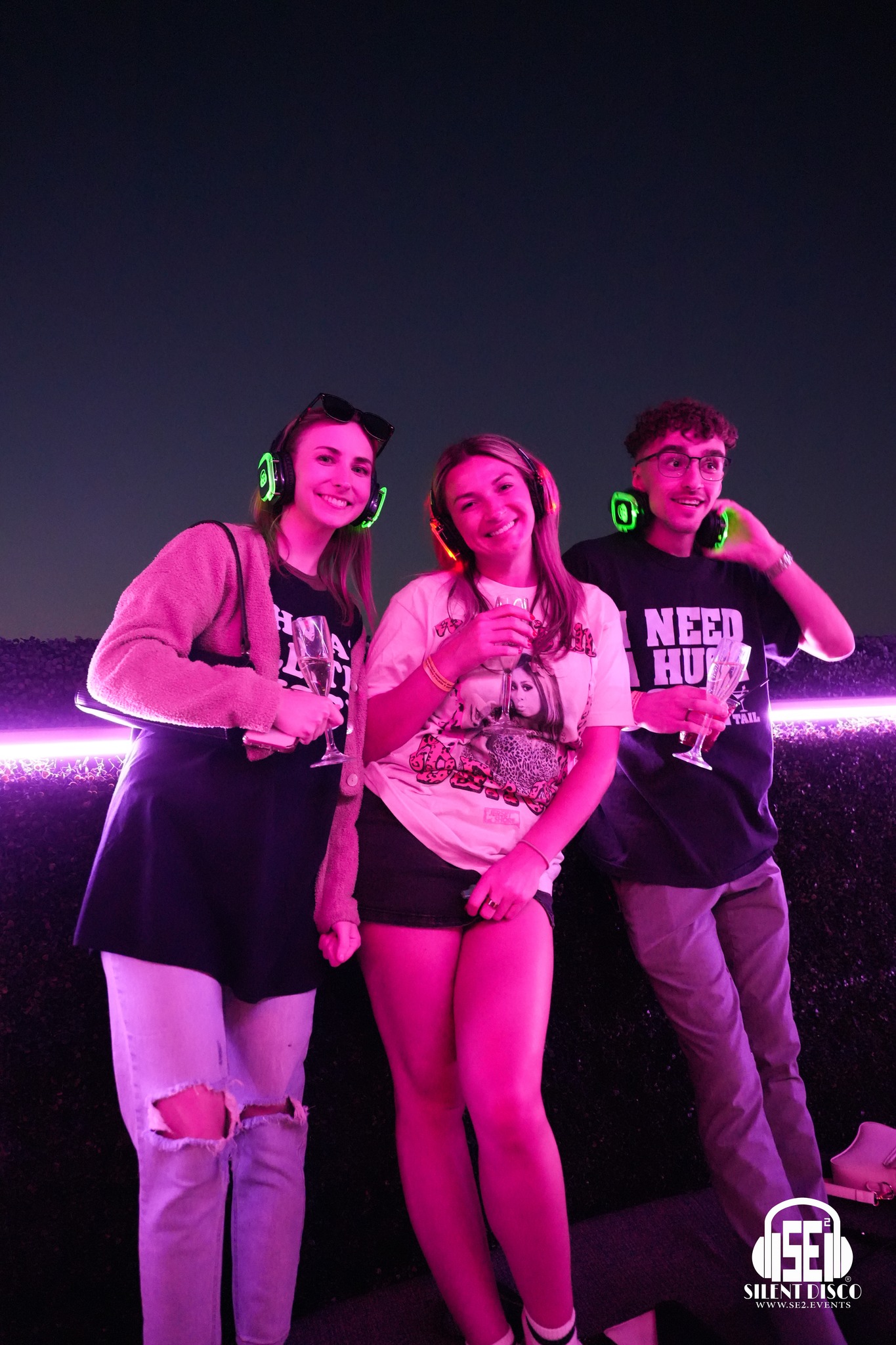SE2 Silent Disco guests at Patrick's Rooftop in Buffalo.