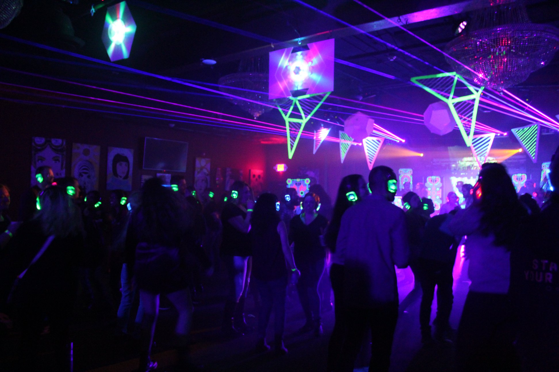 SE2 Silent Disco guests at Photo City Music Hall in Rochester.