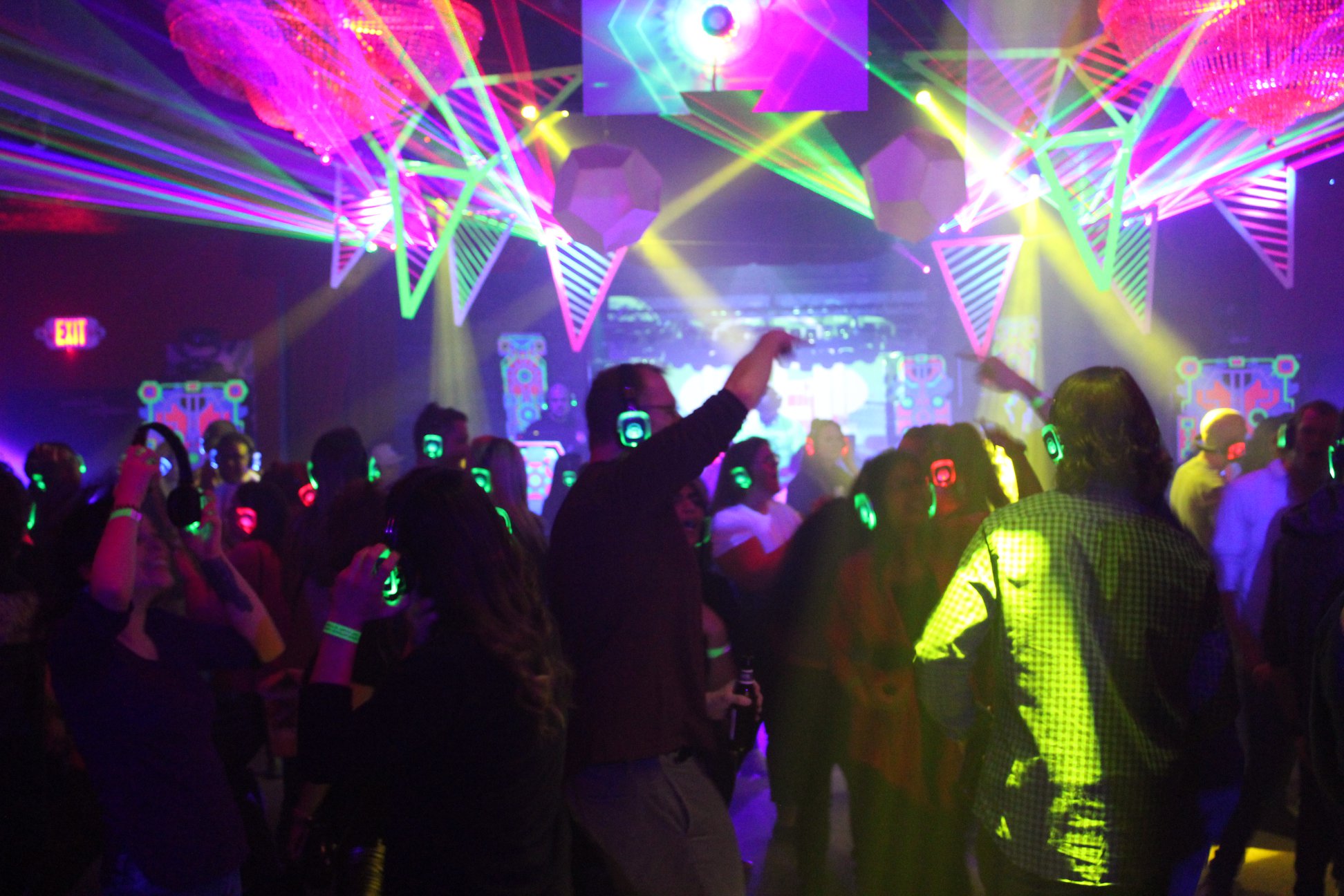 SE2 Silent Disco guests at Photo City Music Hall in Rochester.