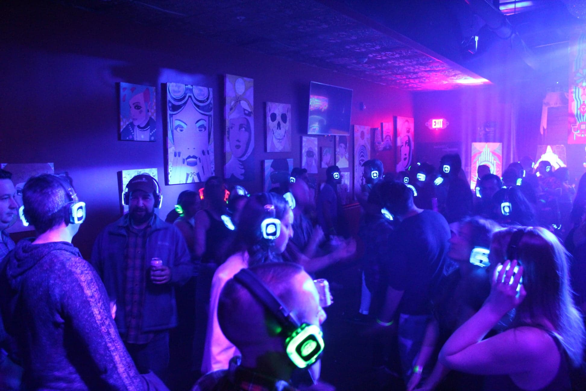 SE2 Silent Disco guests at Photo City Music Hall in Rochester.