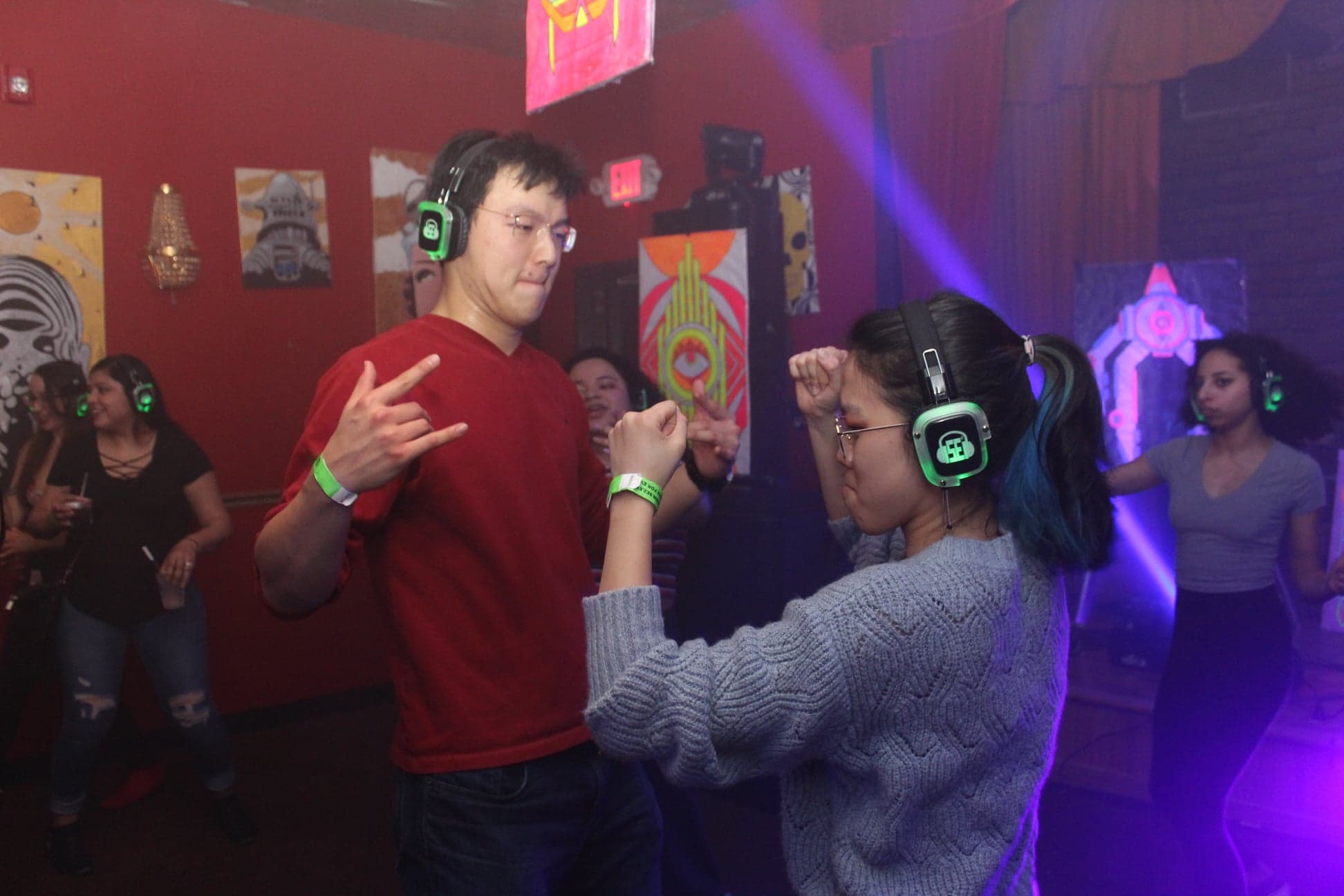 SE2 Silent Disco guests at Photo City Music Hall in Rochester.