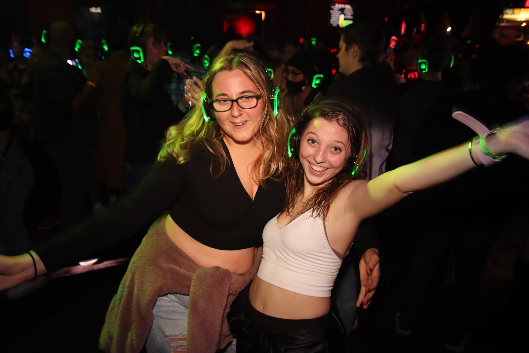 SE2 Silent Disco guests at Photo City Music Hall in Rochester.