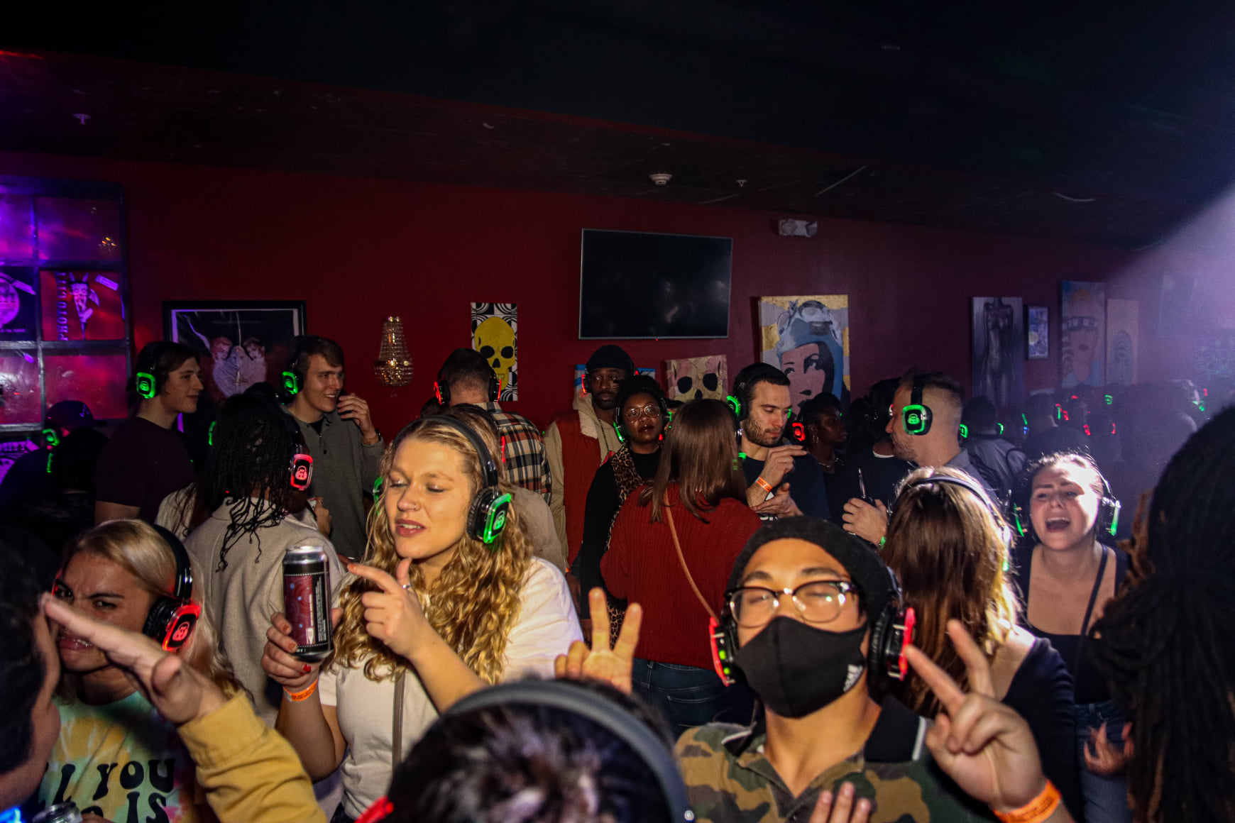 SE2 Silent Disco guests at Photo City Music Hall in Rochester.