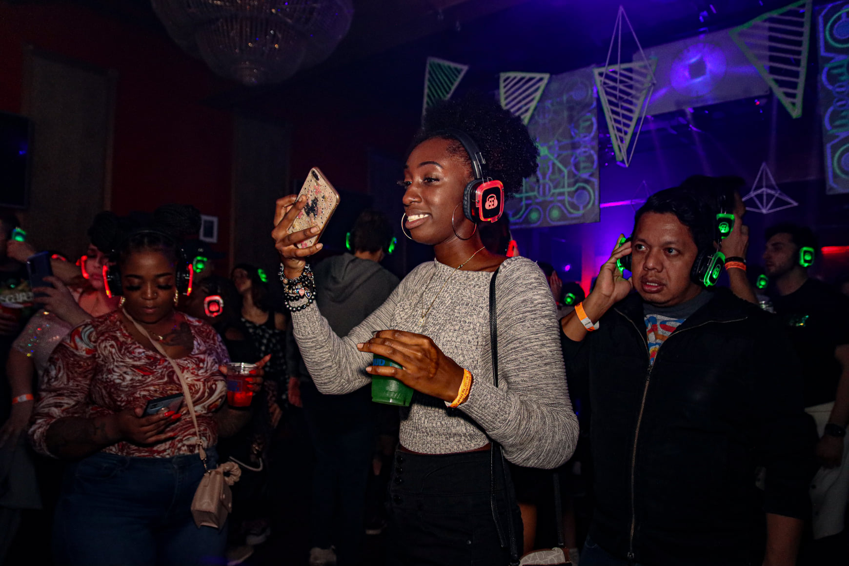 SE2 Silent Disco guests at Photo City Music Hall in Rochester.