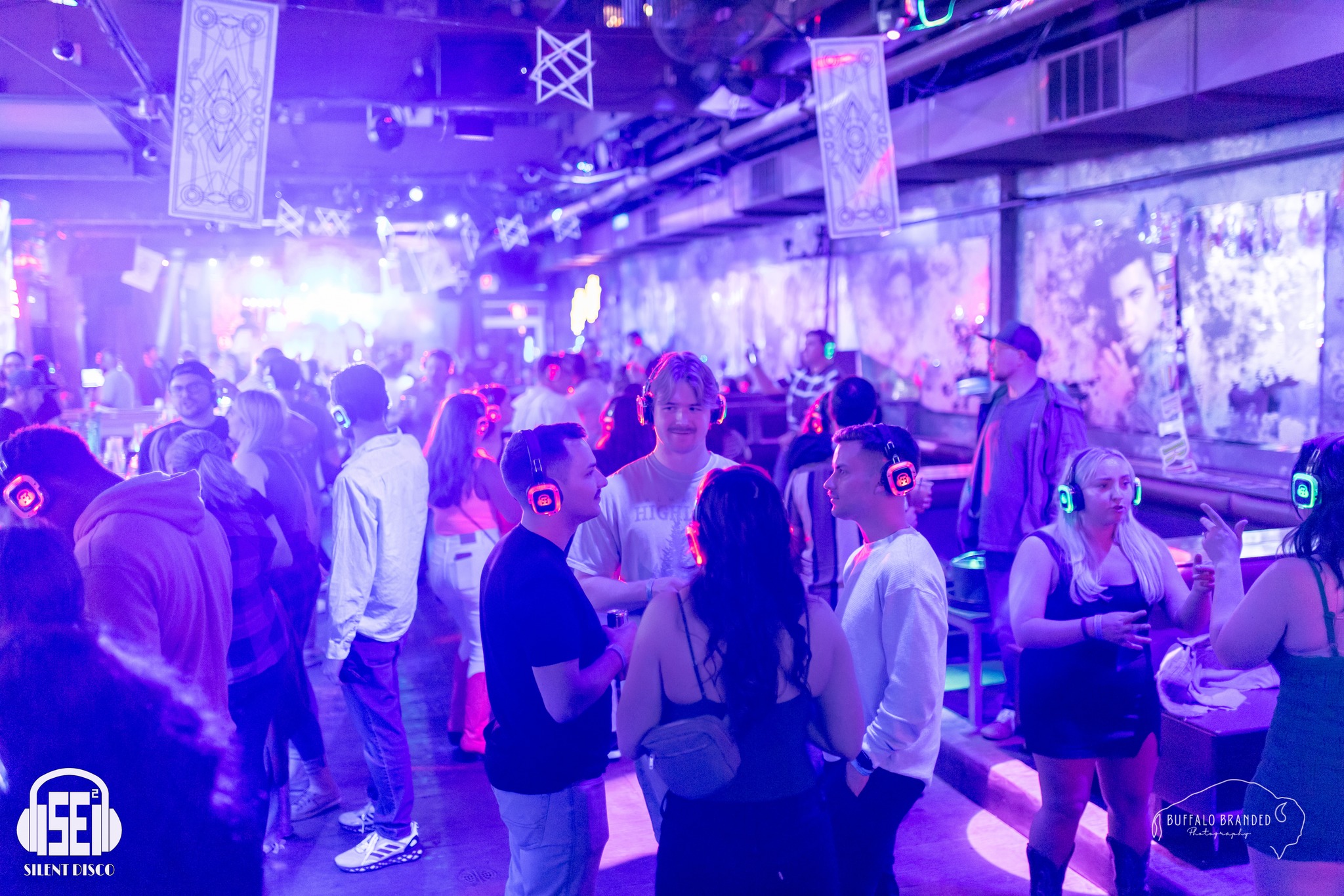 SE2 Silent Disco guests at Rec Room Buffalo in Buffalo.