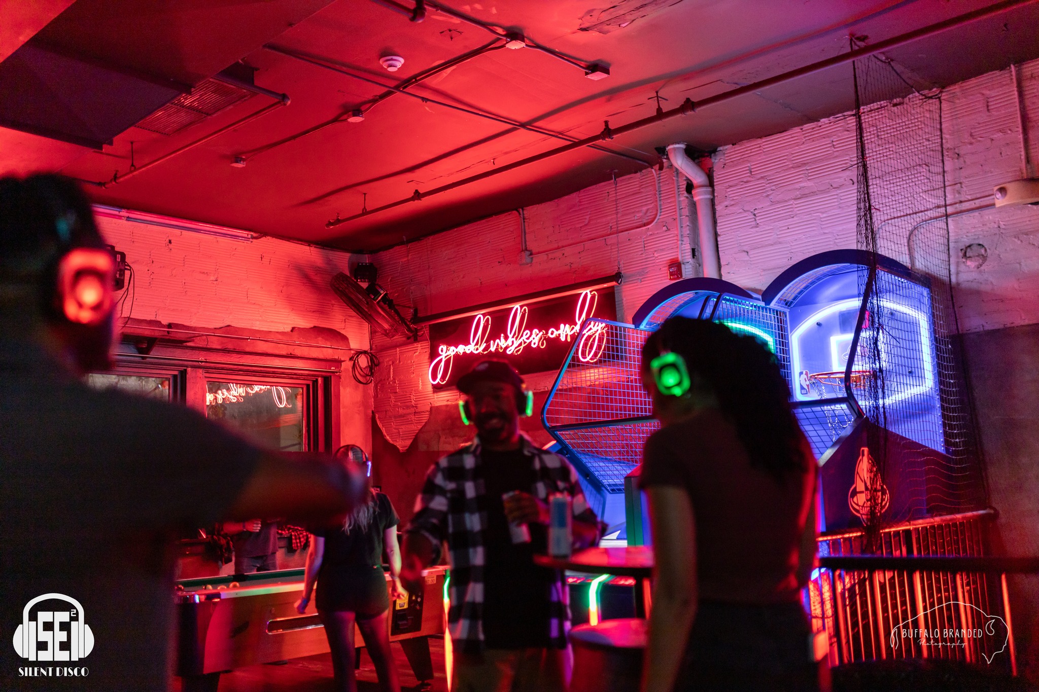 SE2 Silent Disco guests at Rec Room Buffalo in Buffalo.