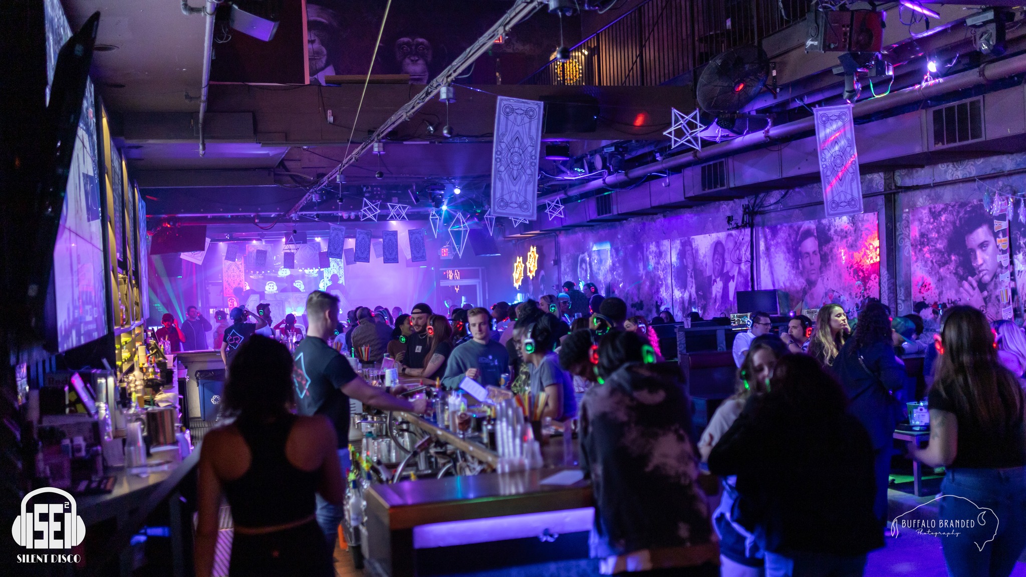 SE2 Silent Disco guests at Rec Room Buffalo in Buffalo.