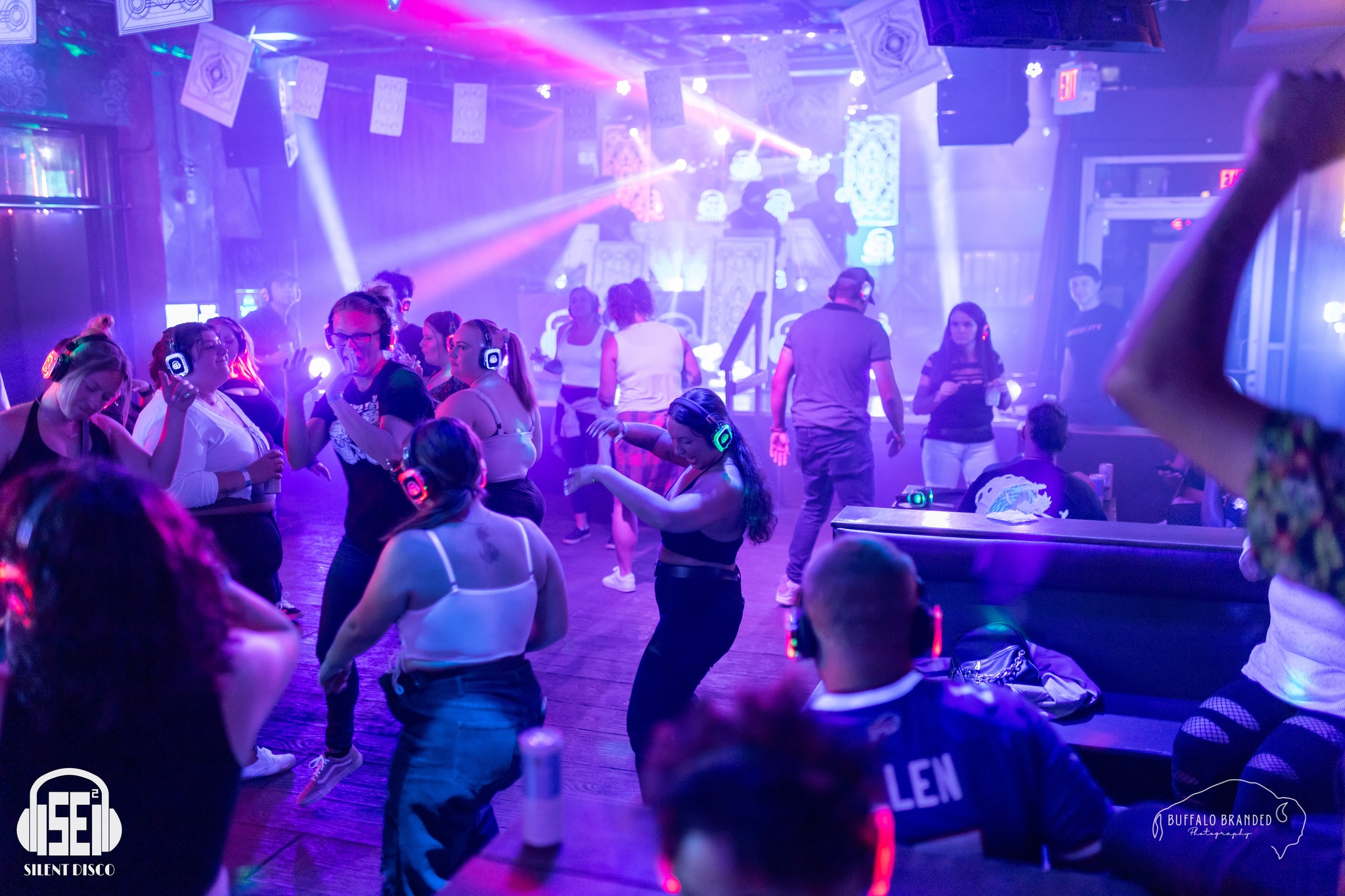 SE2 Silent Disco guests at Rec Room Buffalo in Buffalo.