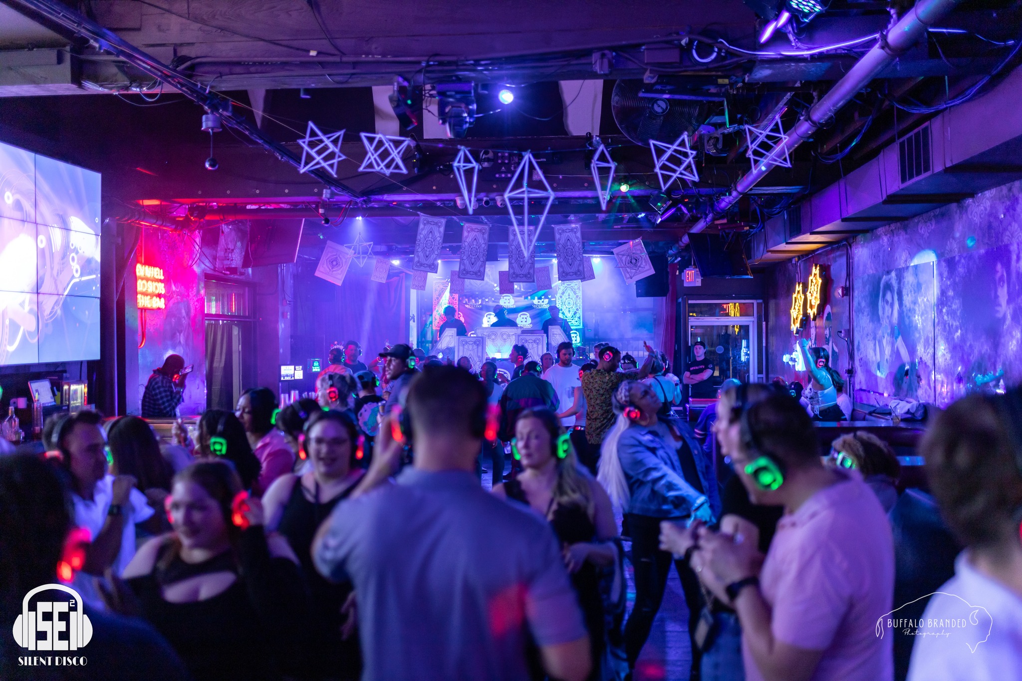 SE2 Silent Disco guests at Rec Room Buffalo in Buffalo.