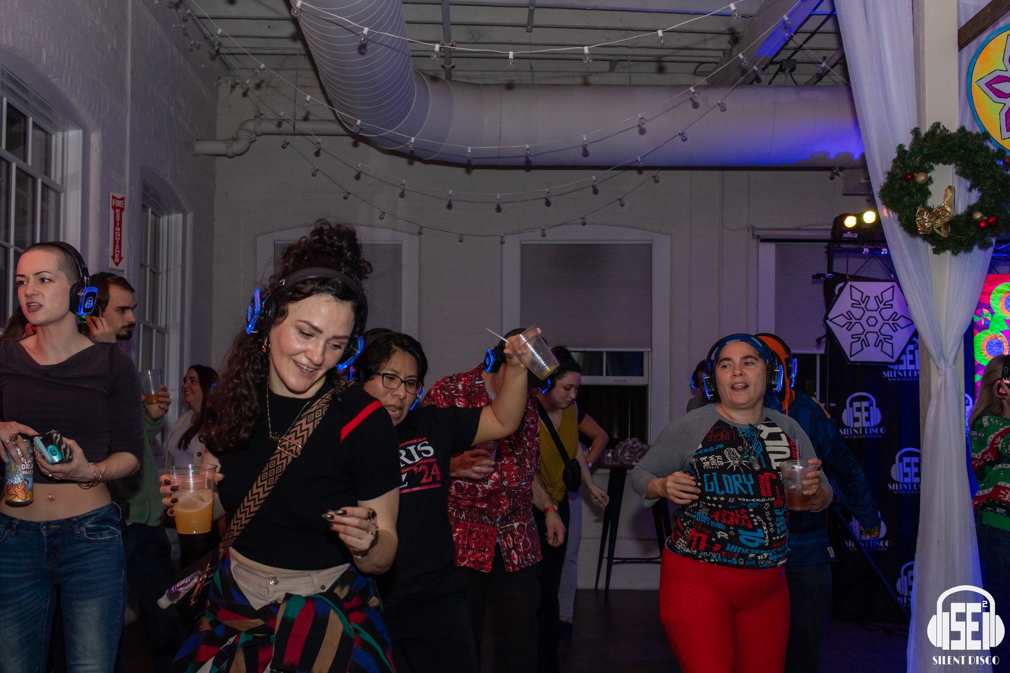SE2 Silent Disco guests at Resurgence Brewing Company in Buffalo.