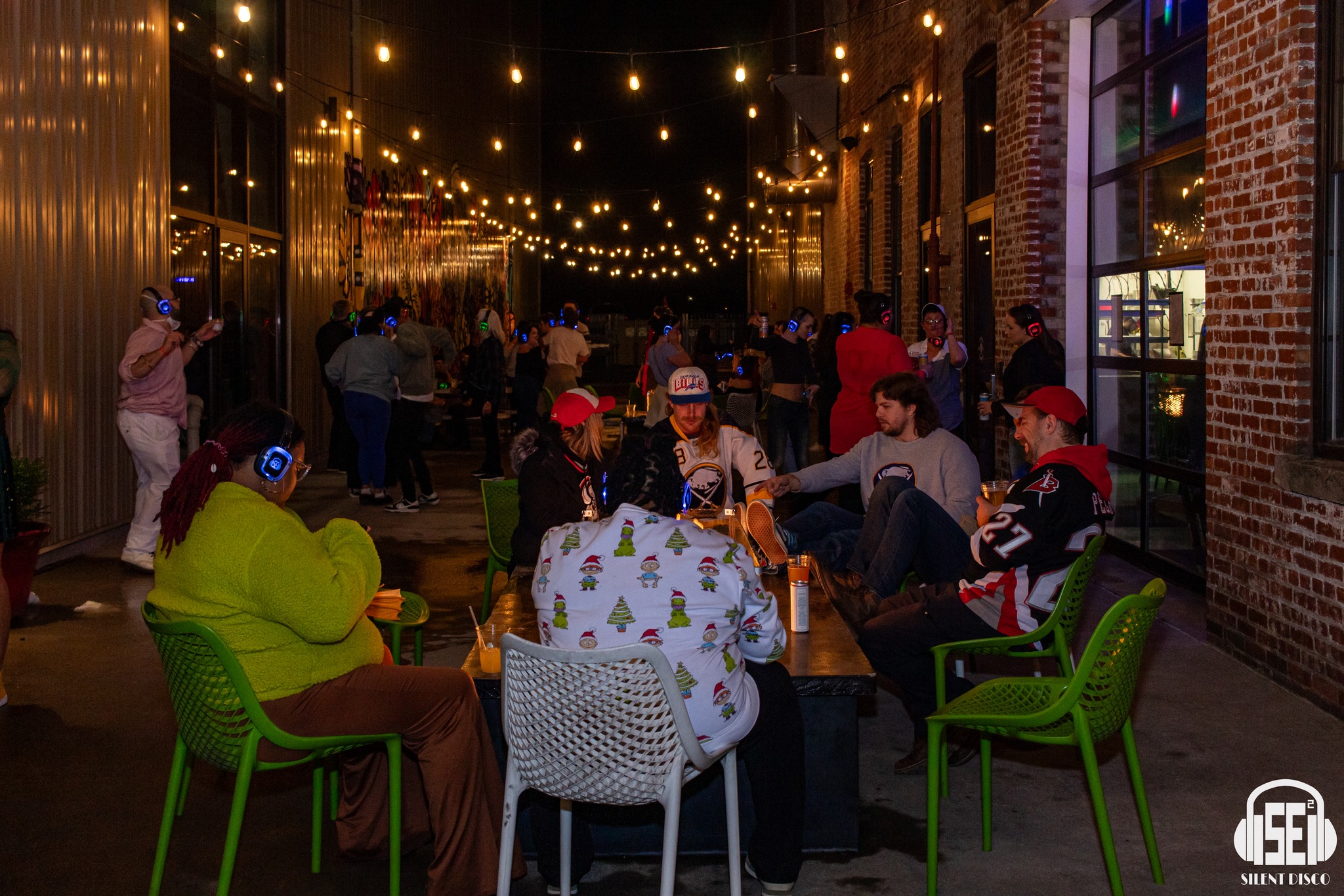 SE2 Silent Disco guests at Resurgence Brewing Company in Buffalo.