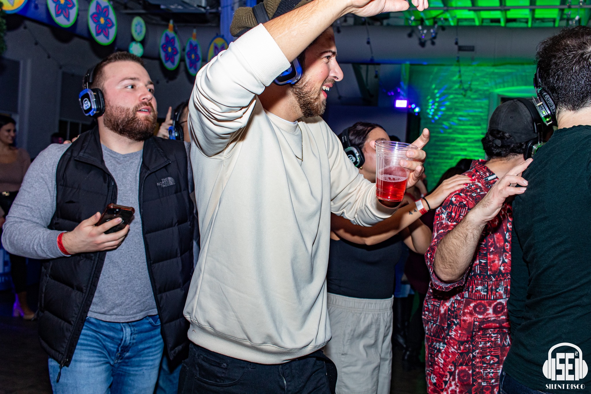 SE2 Silent Disco guests at Resurgence Brewing Company in Buffalo.