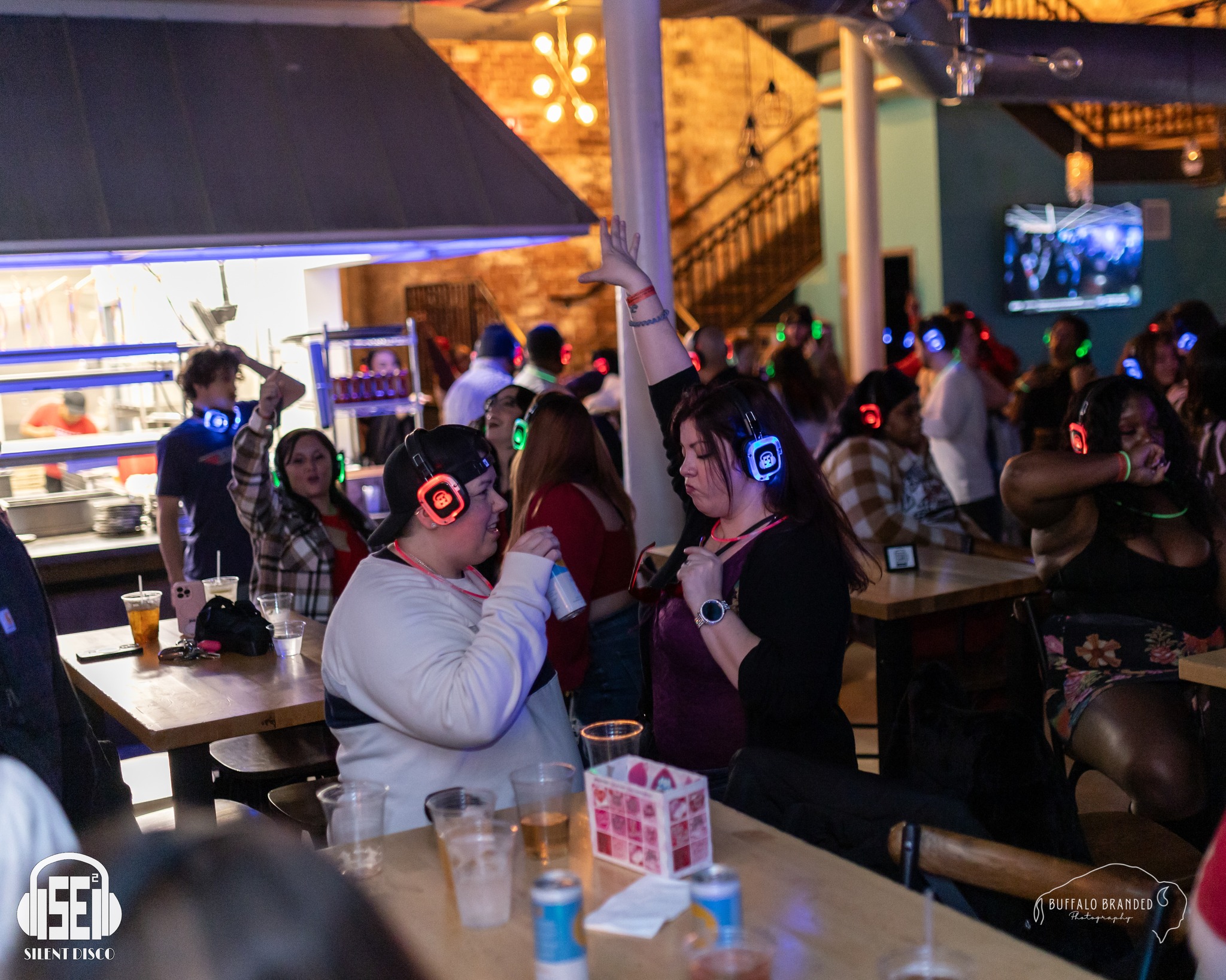 SE2 Silent Disco guests at Resurgence Brewing Company in Buffalo.