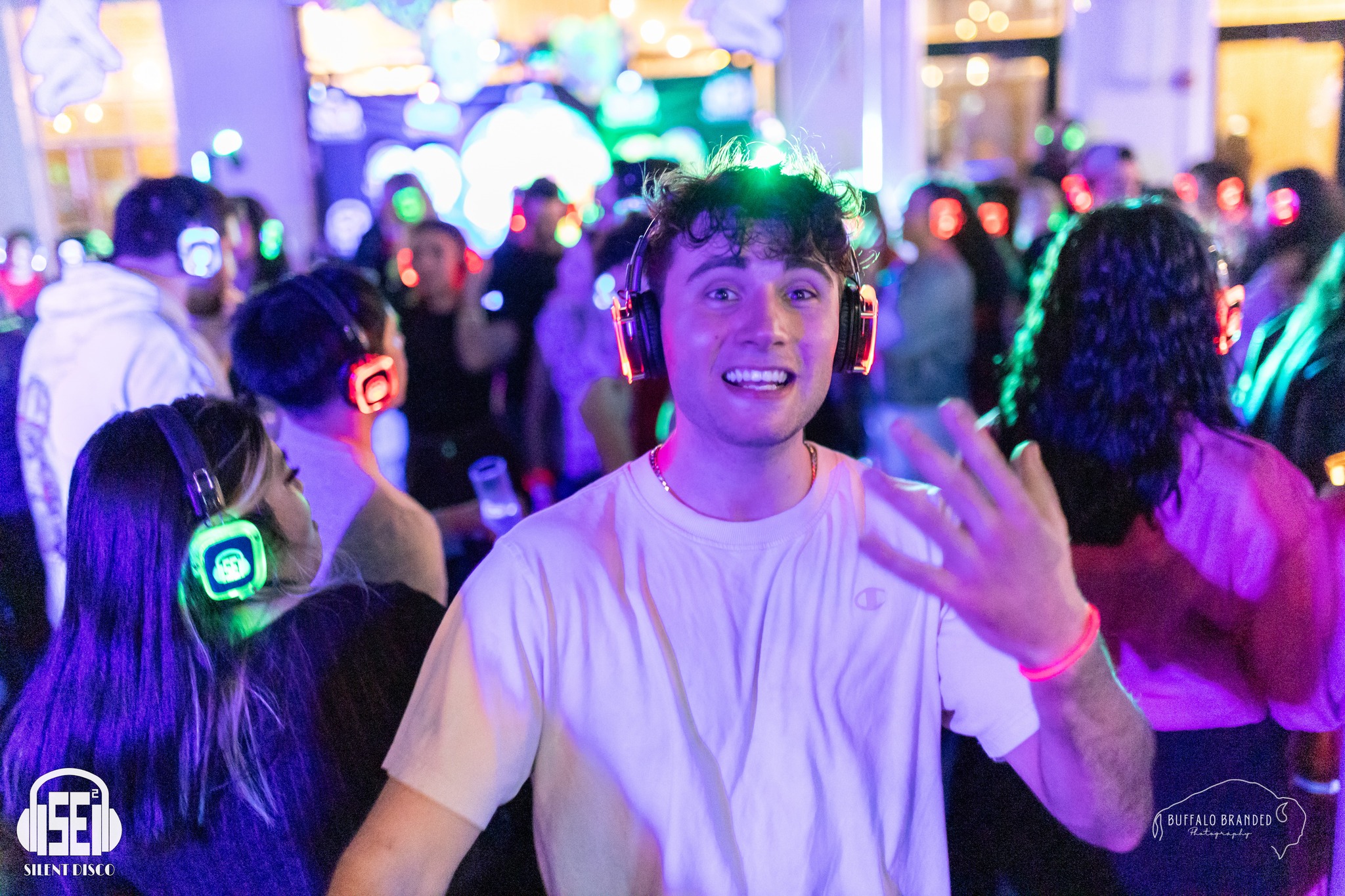 SE2 Silent Disco guests at Resurgence Brewing Company in Buffalo.