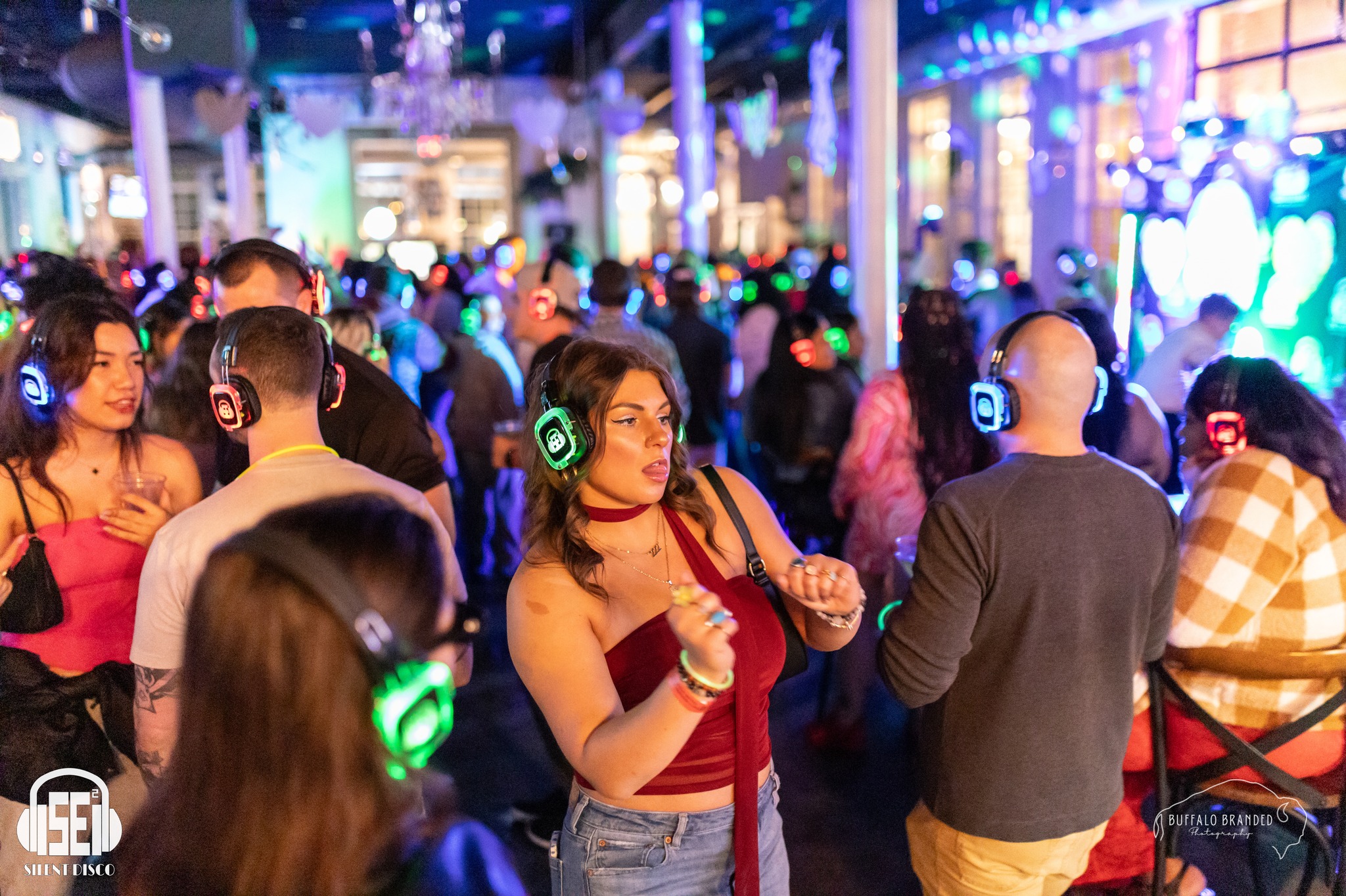 SE2 Silent Disco guests at Resurgence Brewing Company in Buffalo.