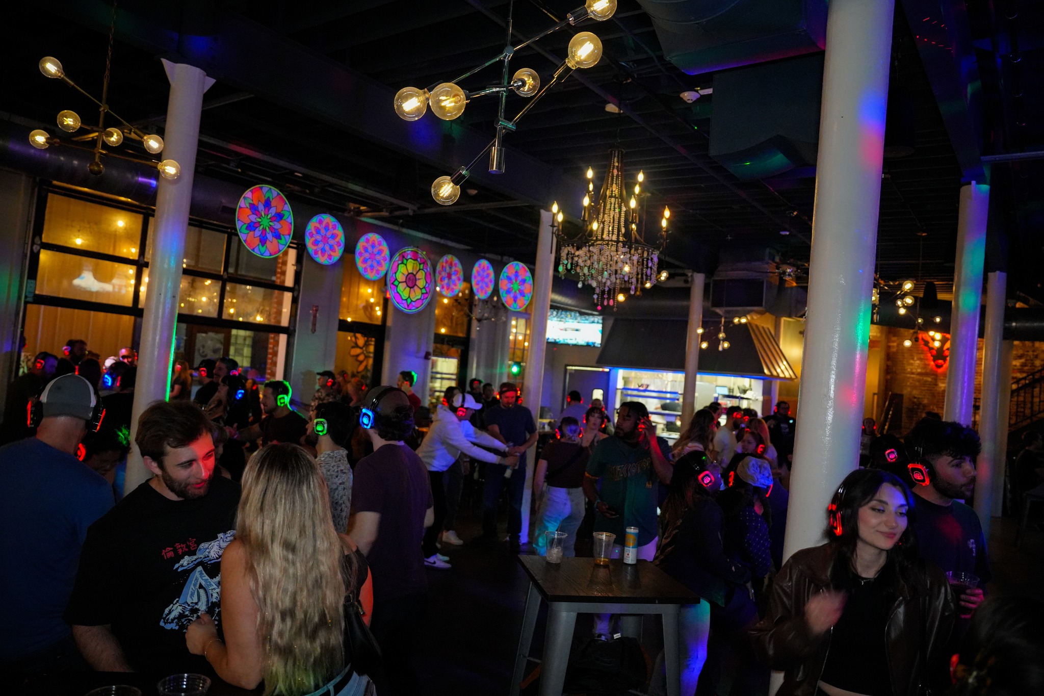 SE2 Silent Disco guests at Resurgence Brewing Company in Buffalo.